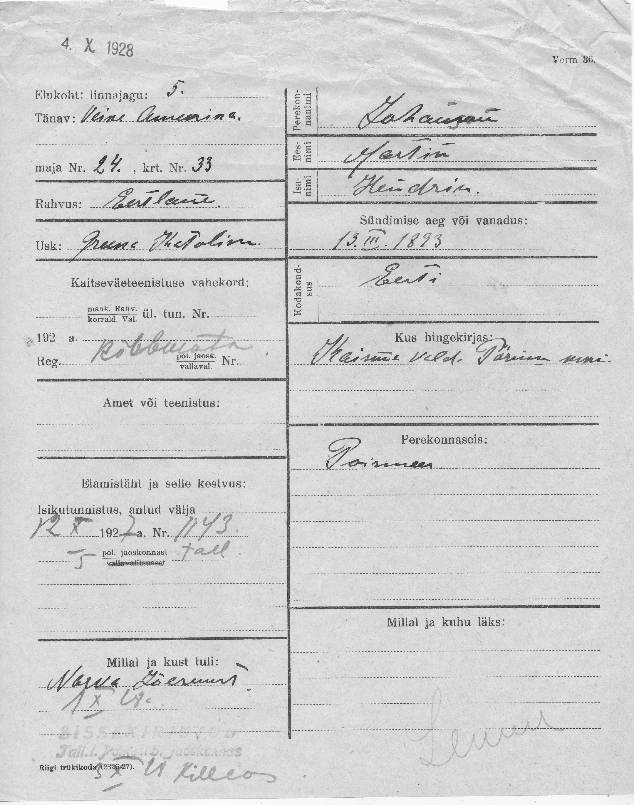 Johanson, Martin, Hendrik