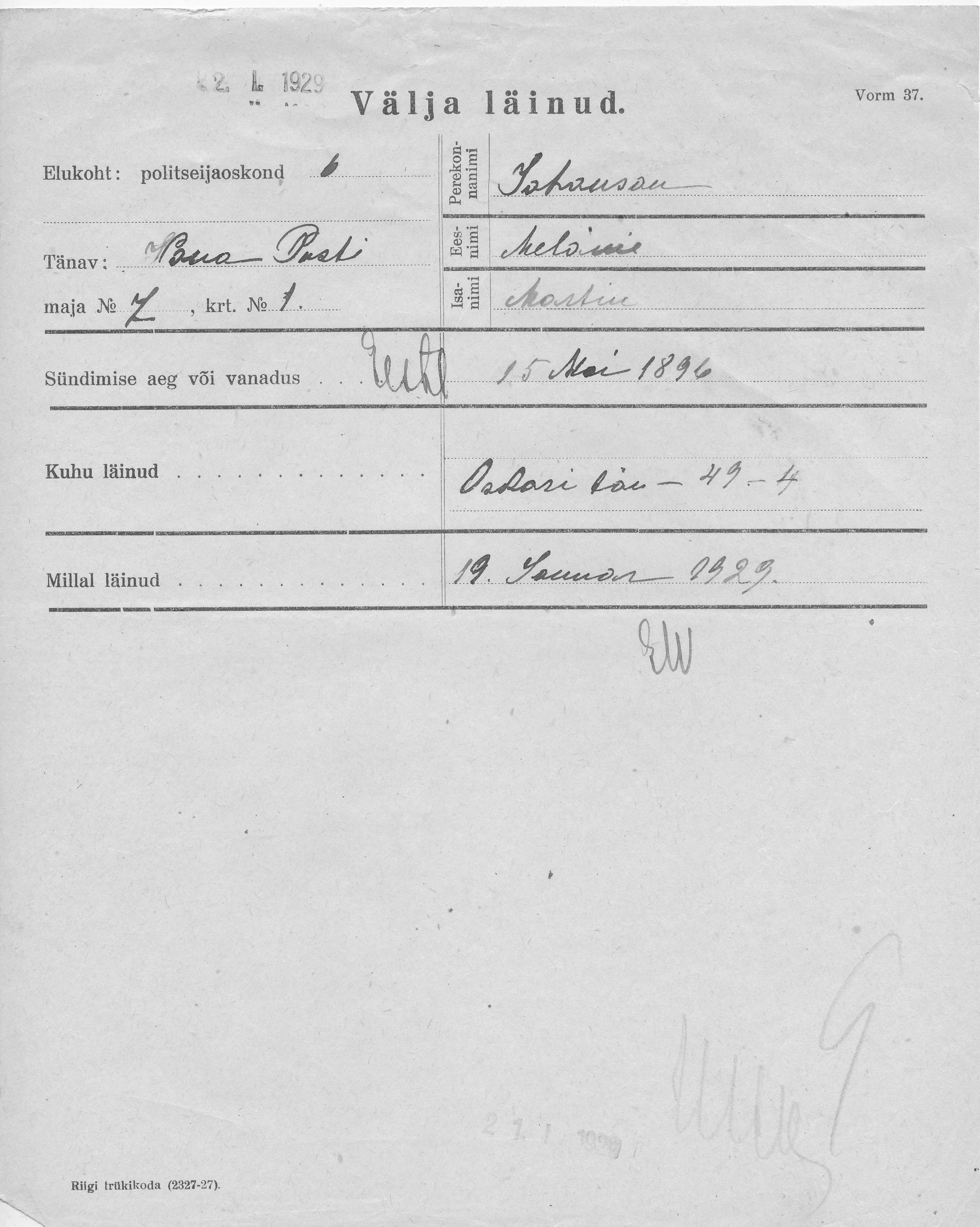 Johanson, Melanie, Martin