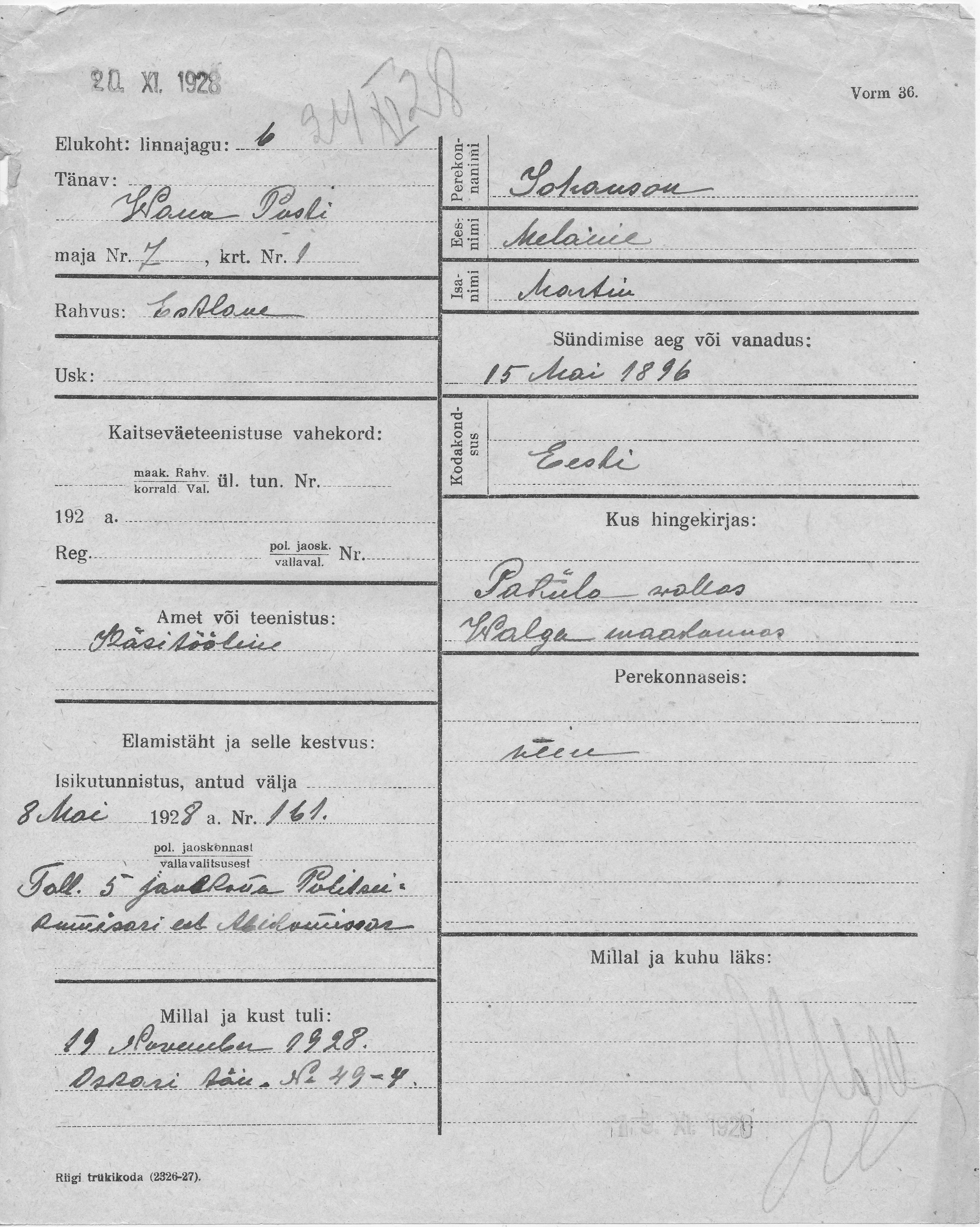 Johanson, Melanie, Martin