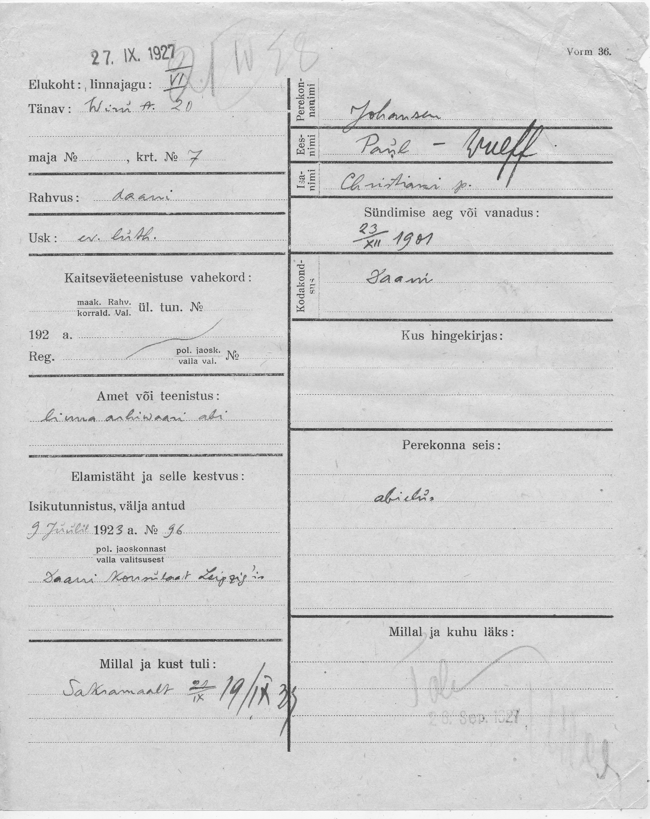 Johanson, Paul-Wulff, Christian