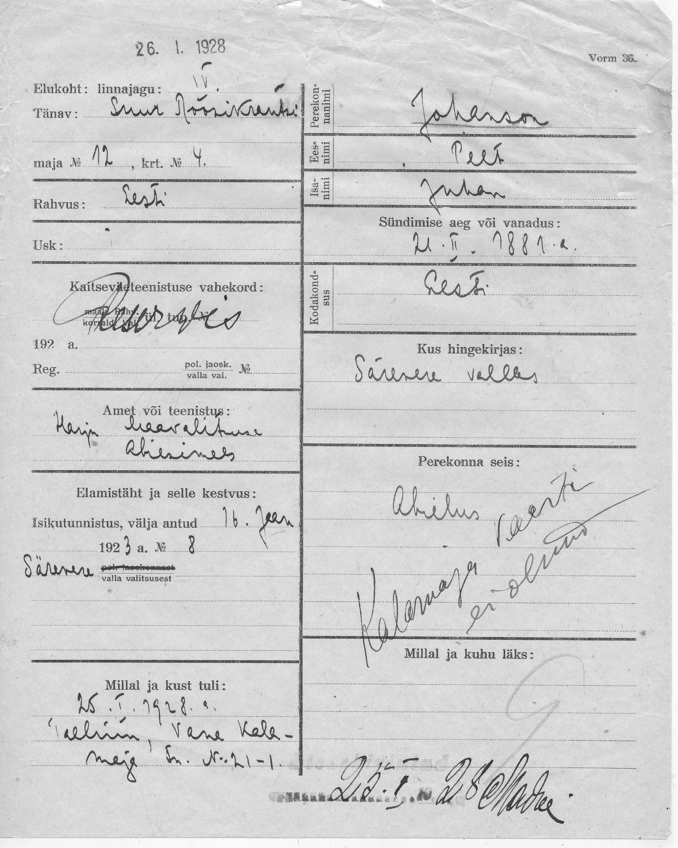 Johanson, Peet, Juhan