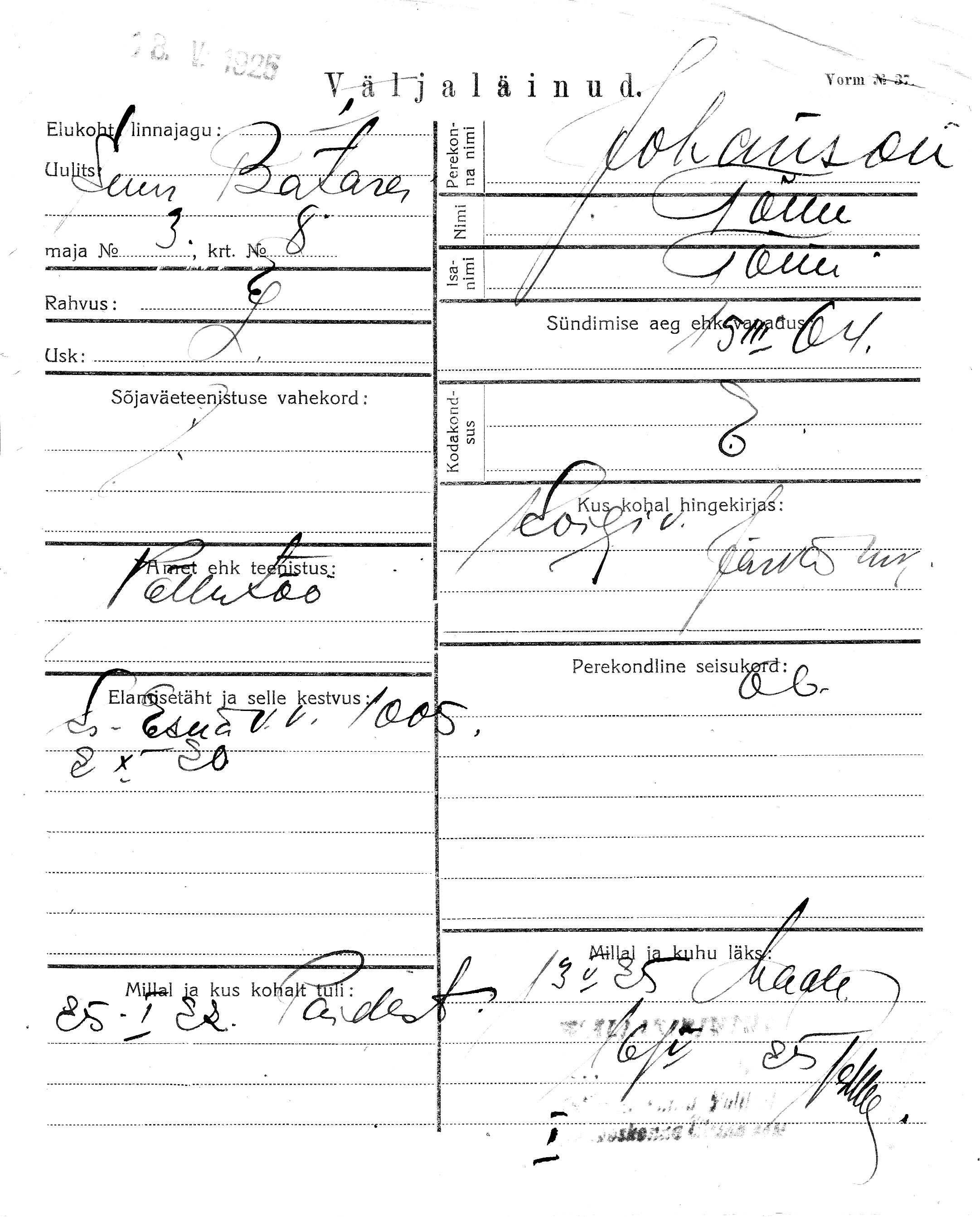 Johanson, Tõnu, Tõnu