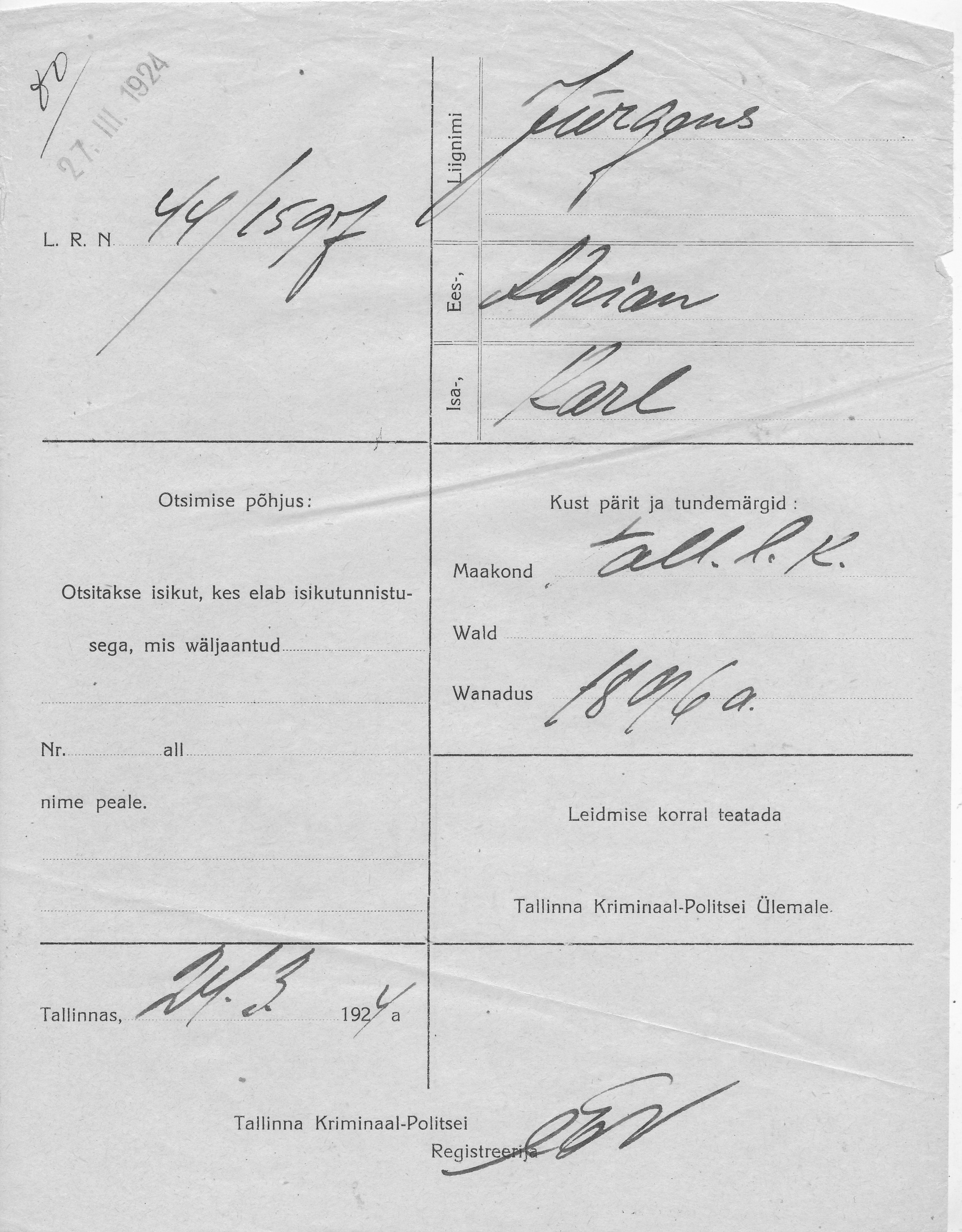 Jürgens, Adrian, Karl