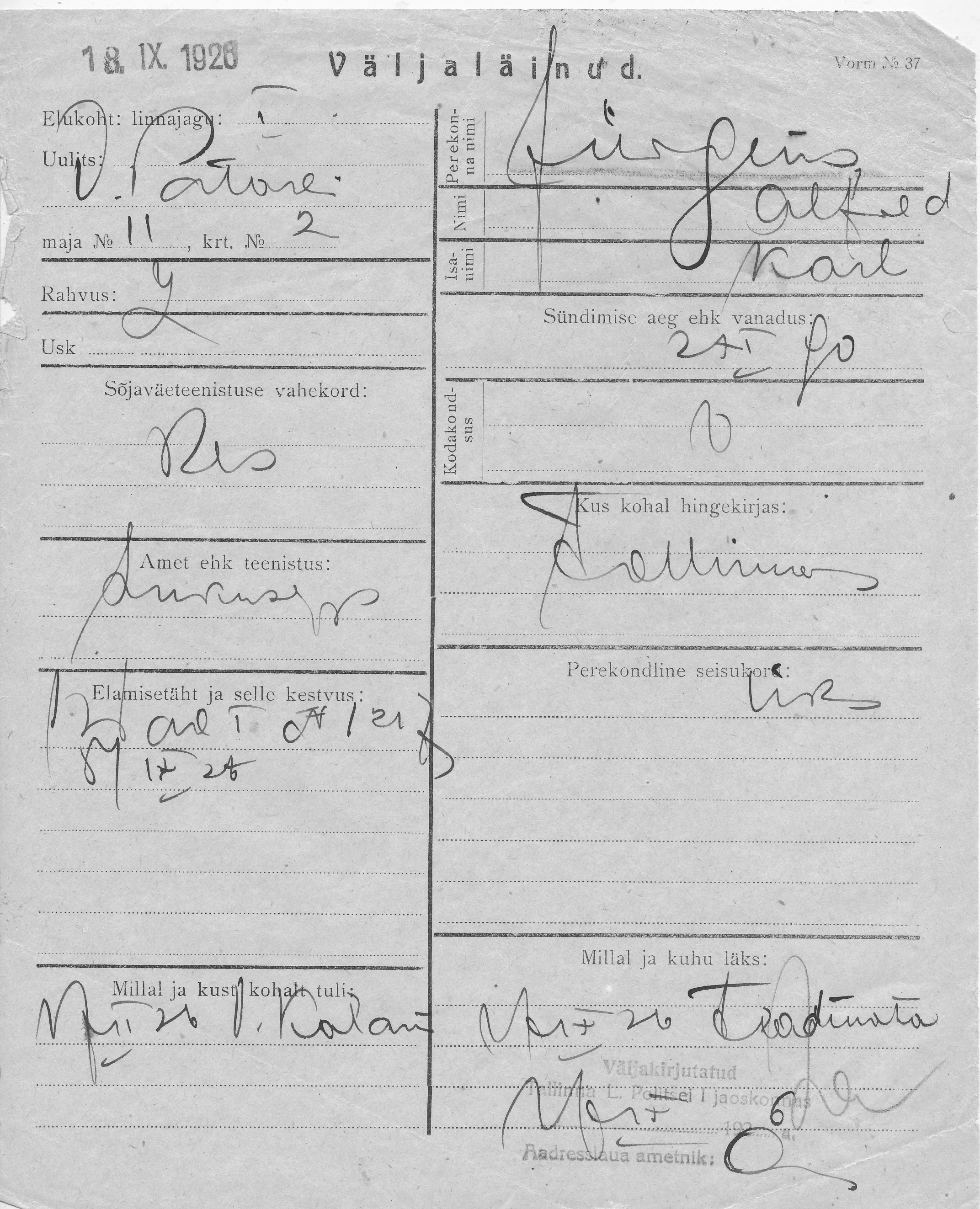 Jürgens, Alfred, Karl