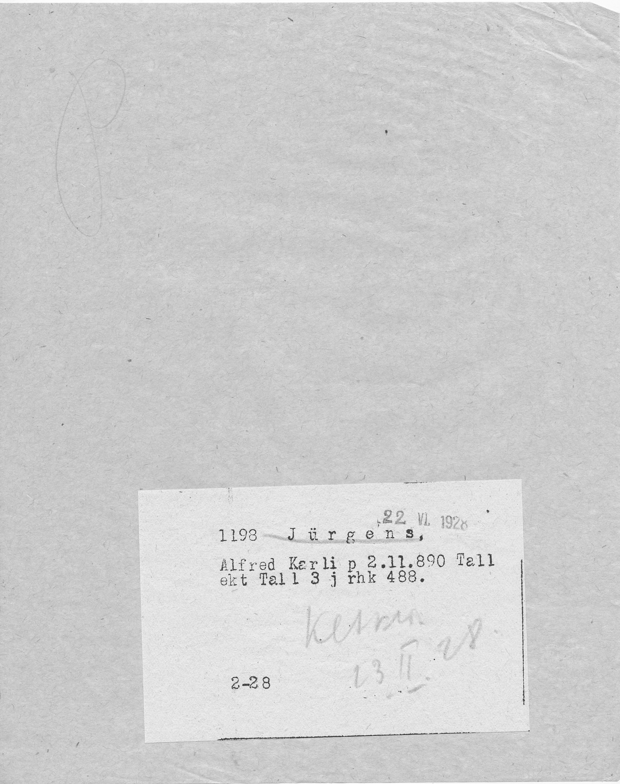 Jürgens, Alfred, Karl