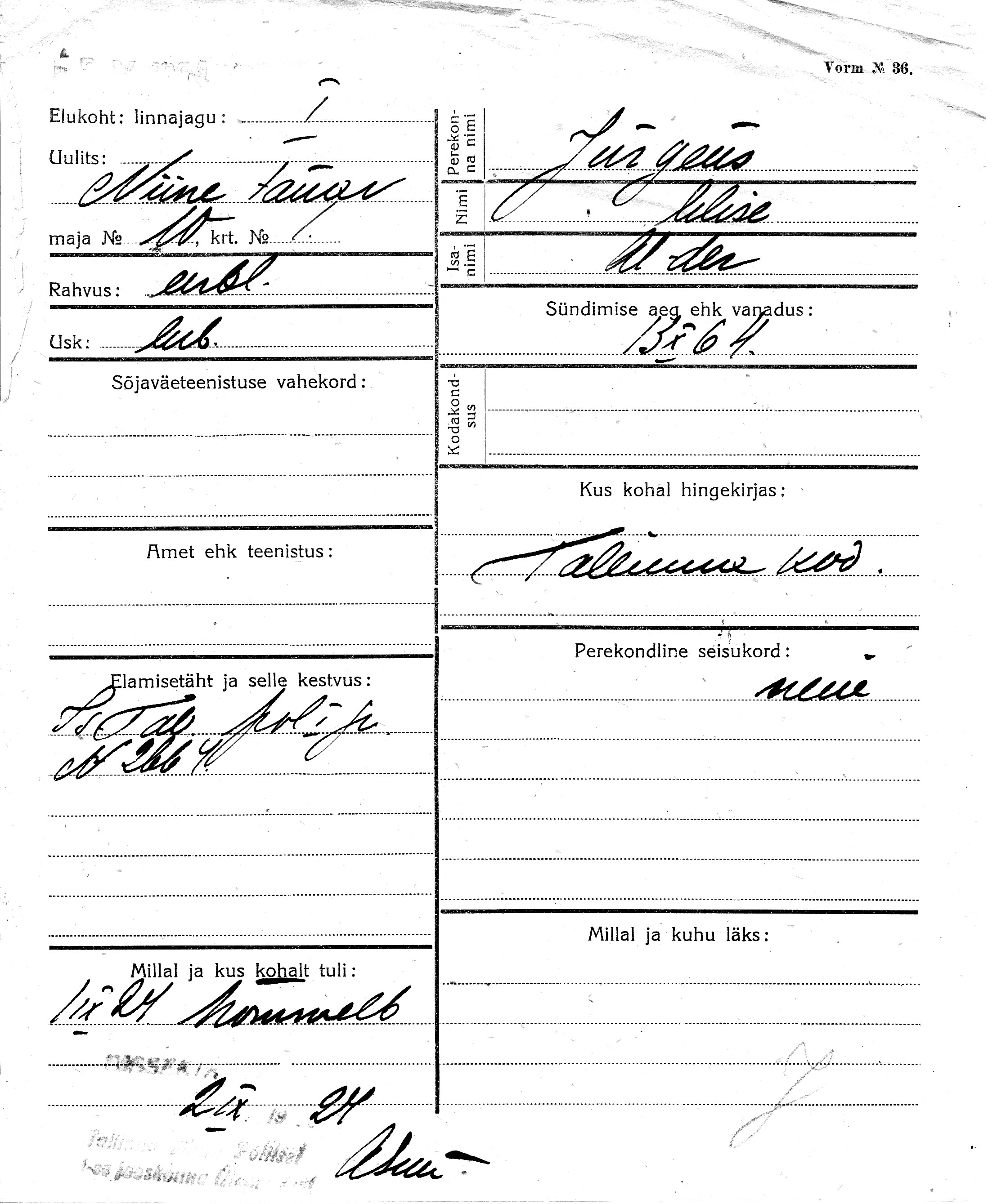 Jürgens, Alise, Aleksander