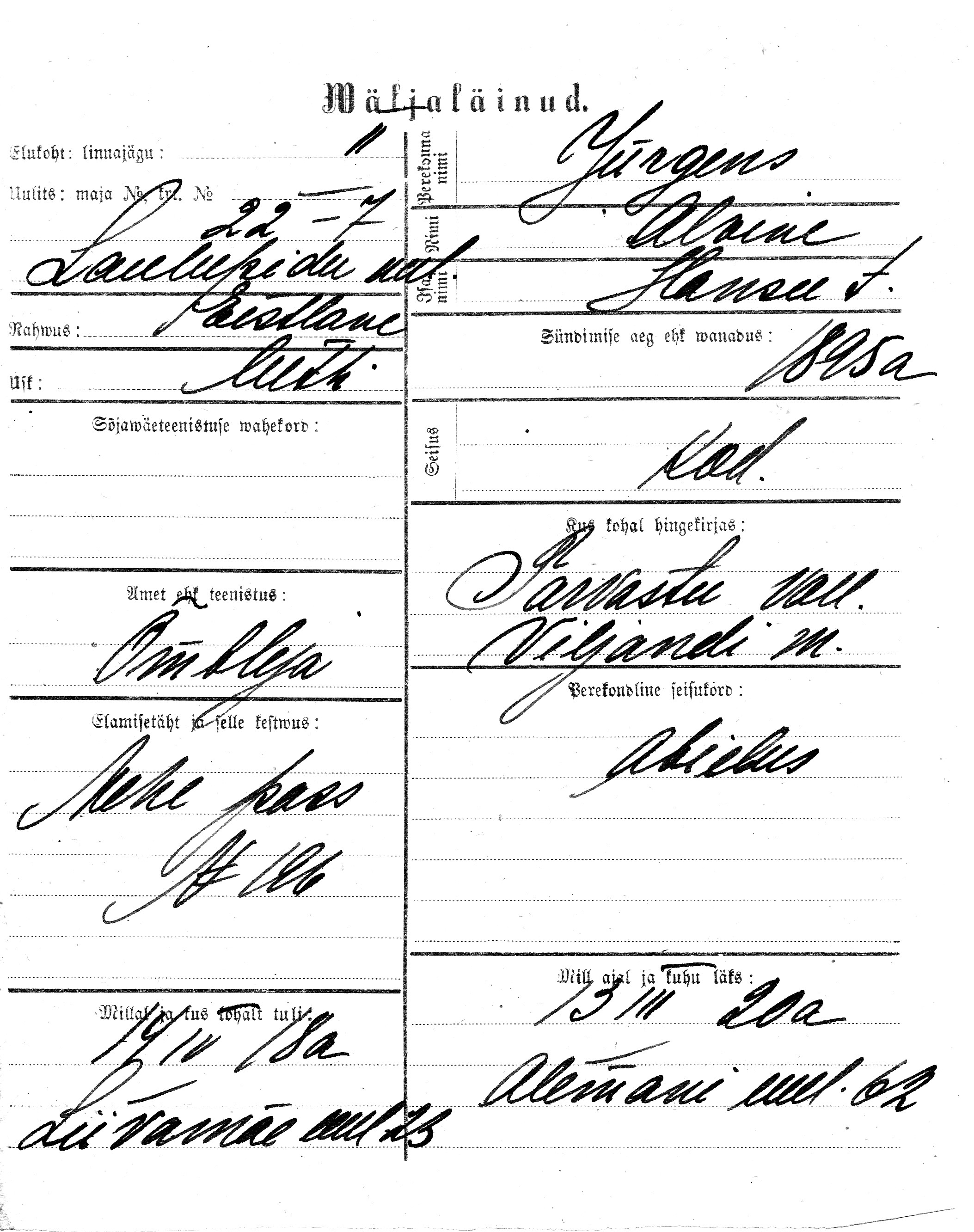 Jürgens, Alvine, Hans