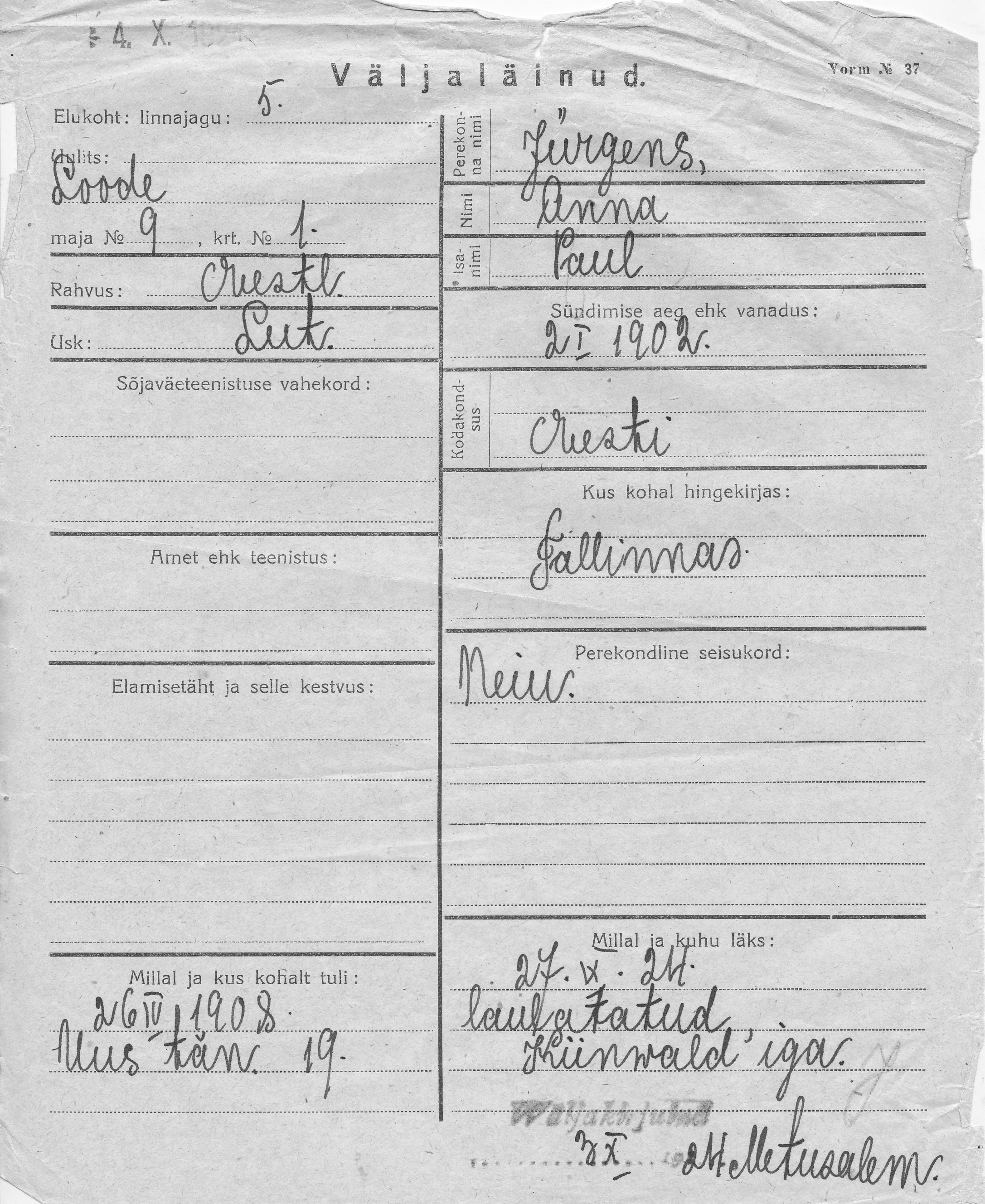 Jürgens, Anna, Paul