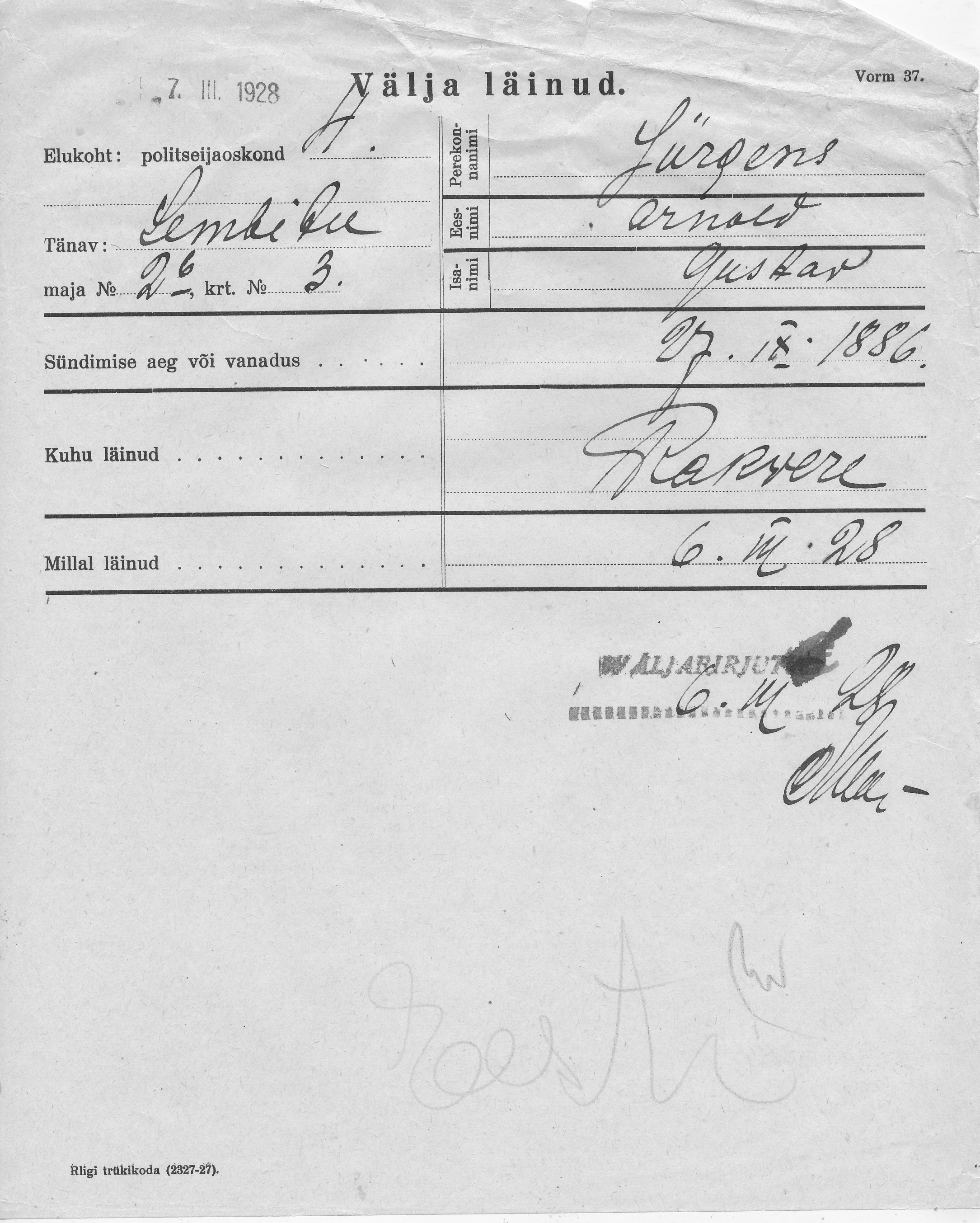 Jürgens, Arnold, Gustav