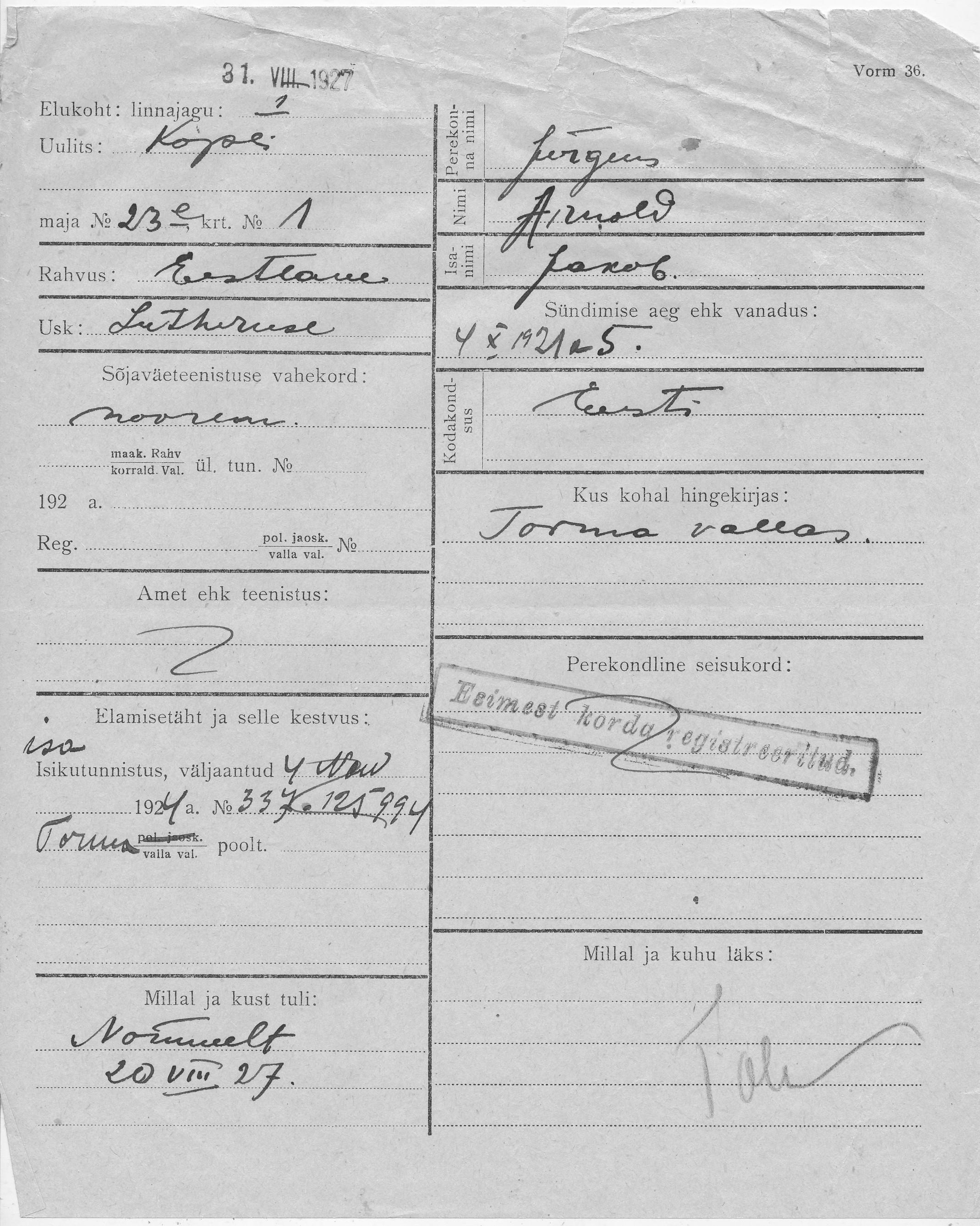 Jürgens, Arnold, Jakob