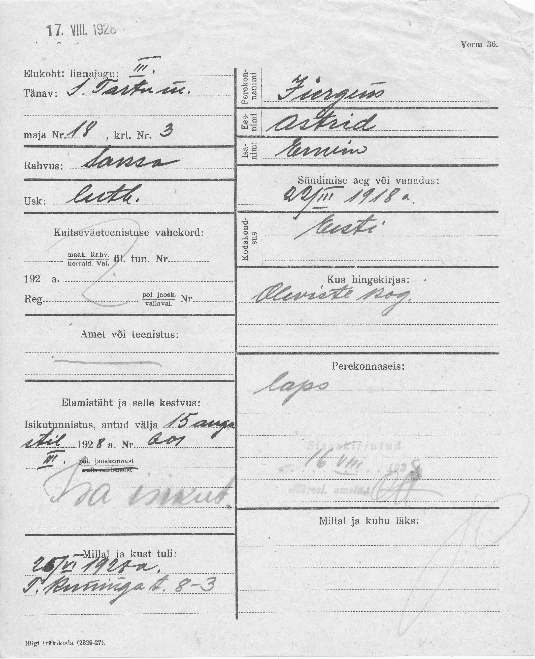 Jürgens, Astrid, Erwin