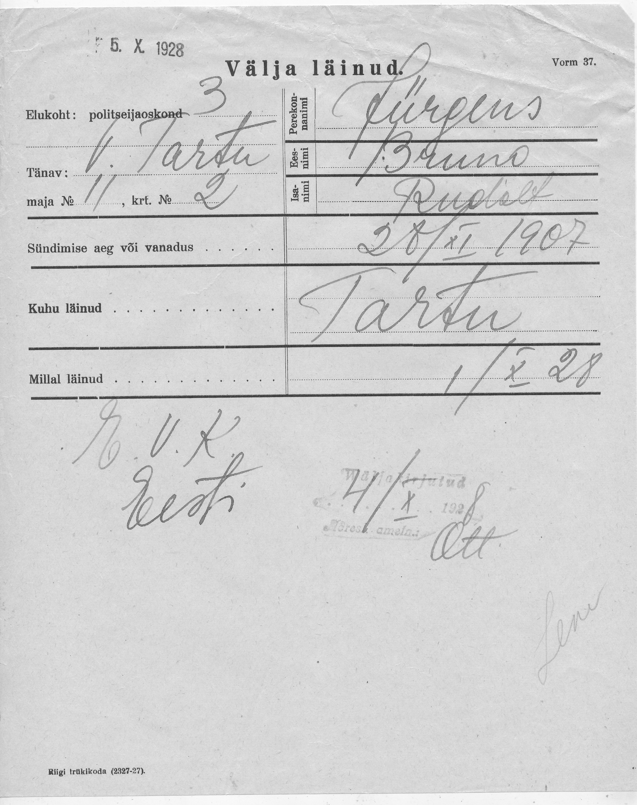 Jürgens, Bruno, Rudolf