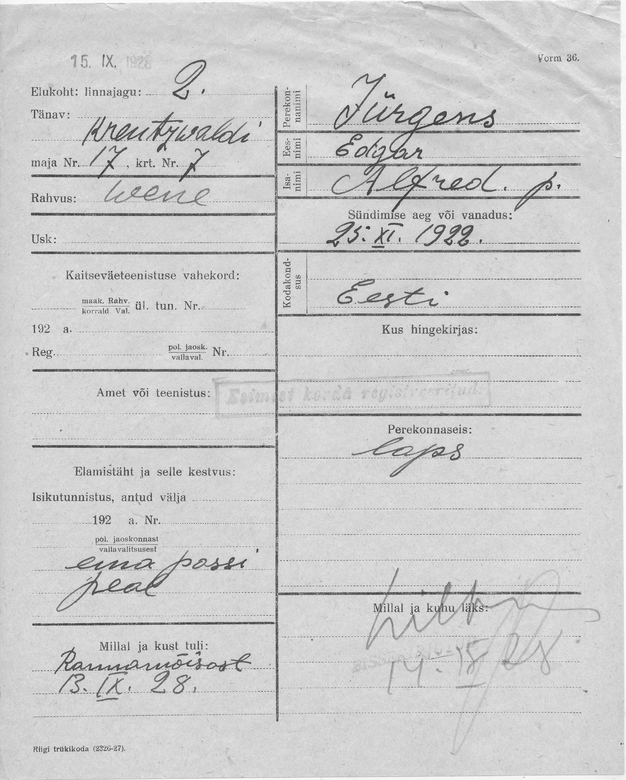 Jürgens, Edgar, Alfred