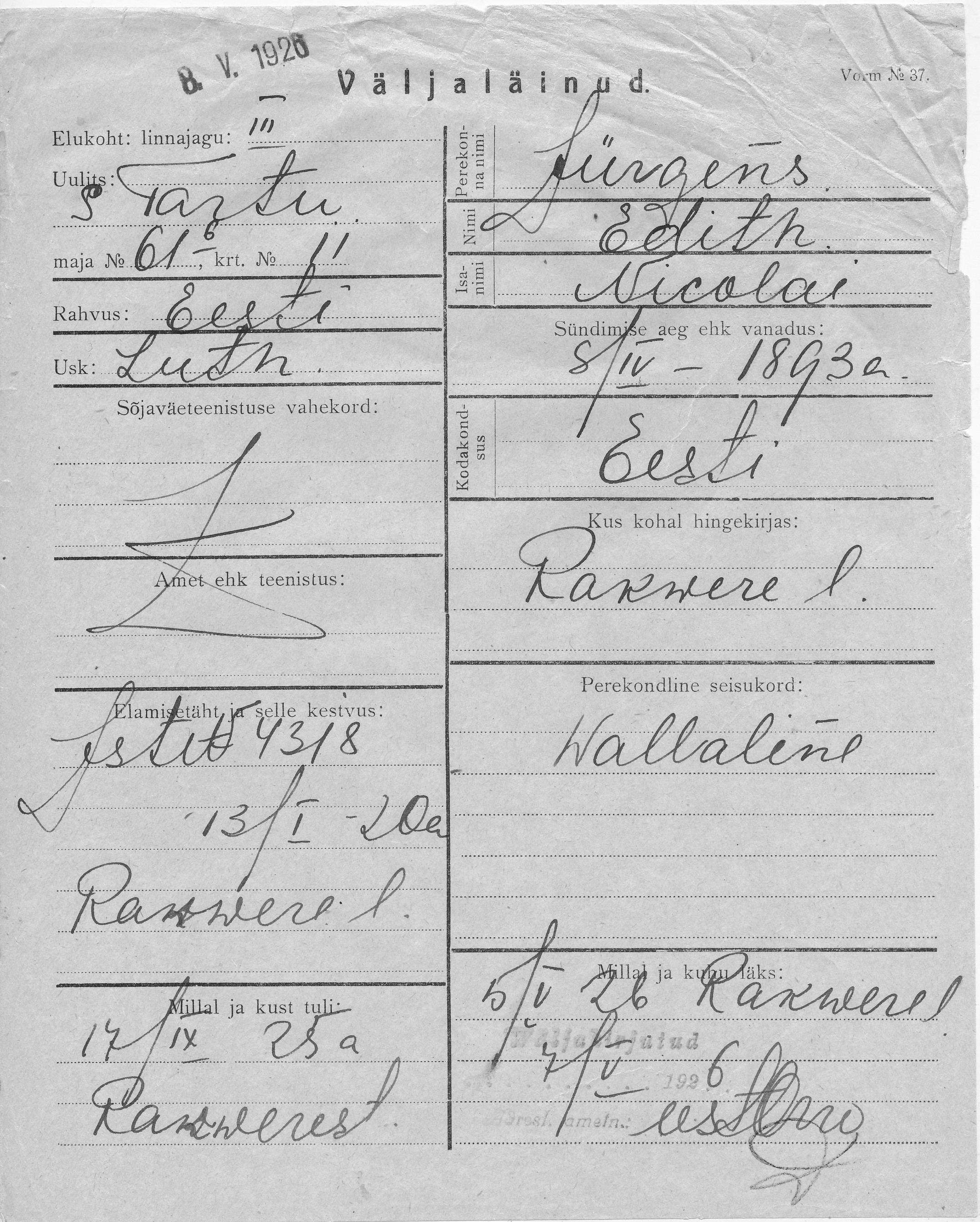 Jürgens, Edith, Nicolai