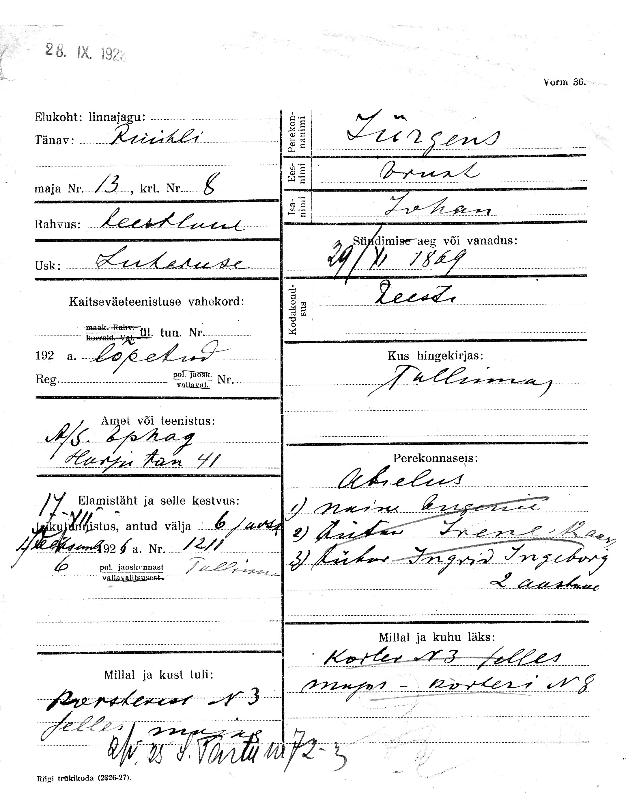 Jürgens, Ernst, Johan