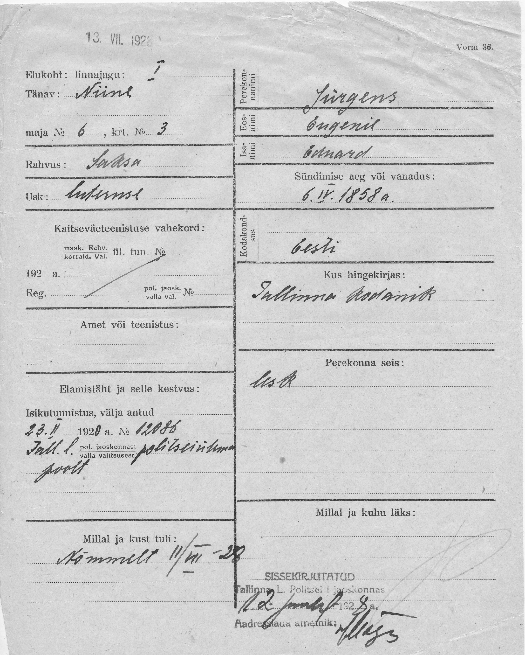 Jürgens, Eugenie, Eduard