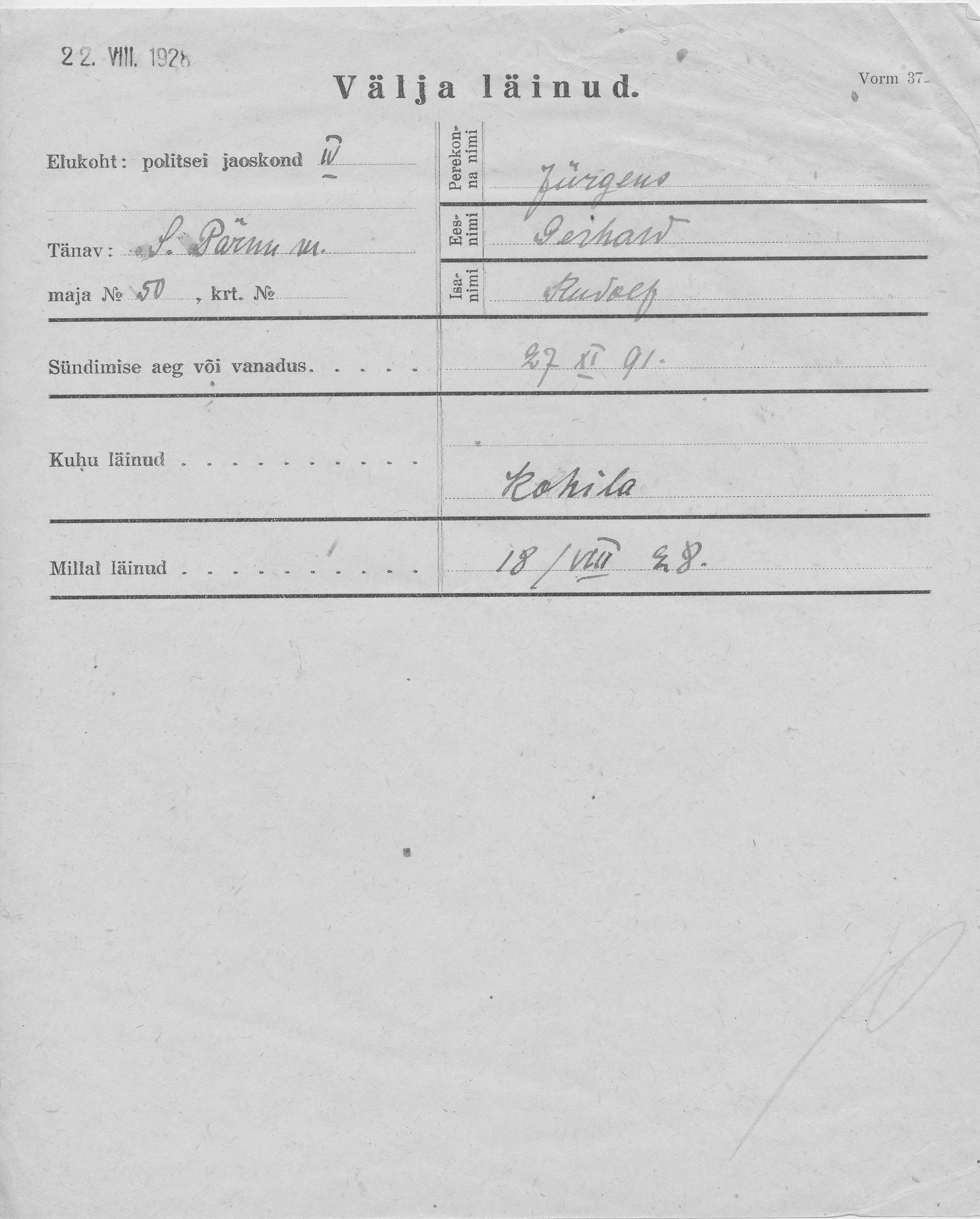 Jürgens, Gerhard, Rudolf