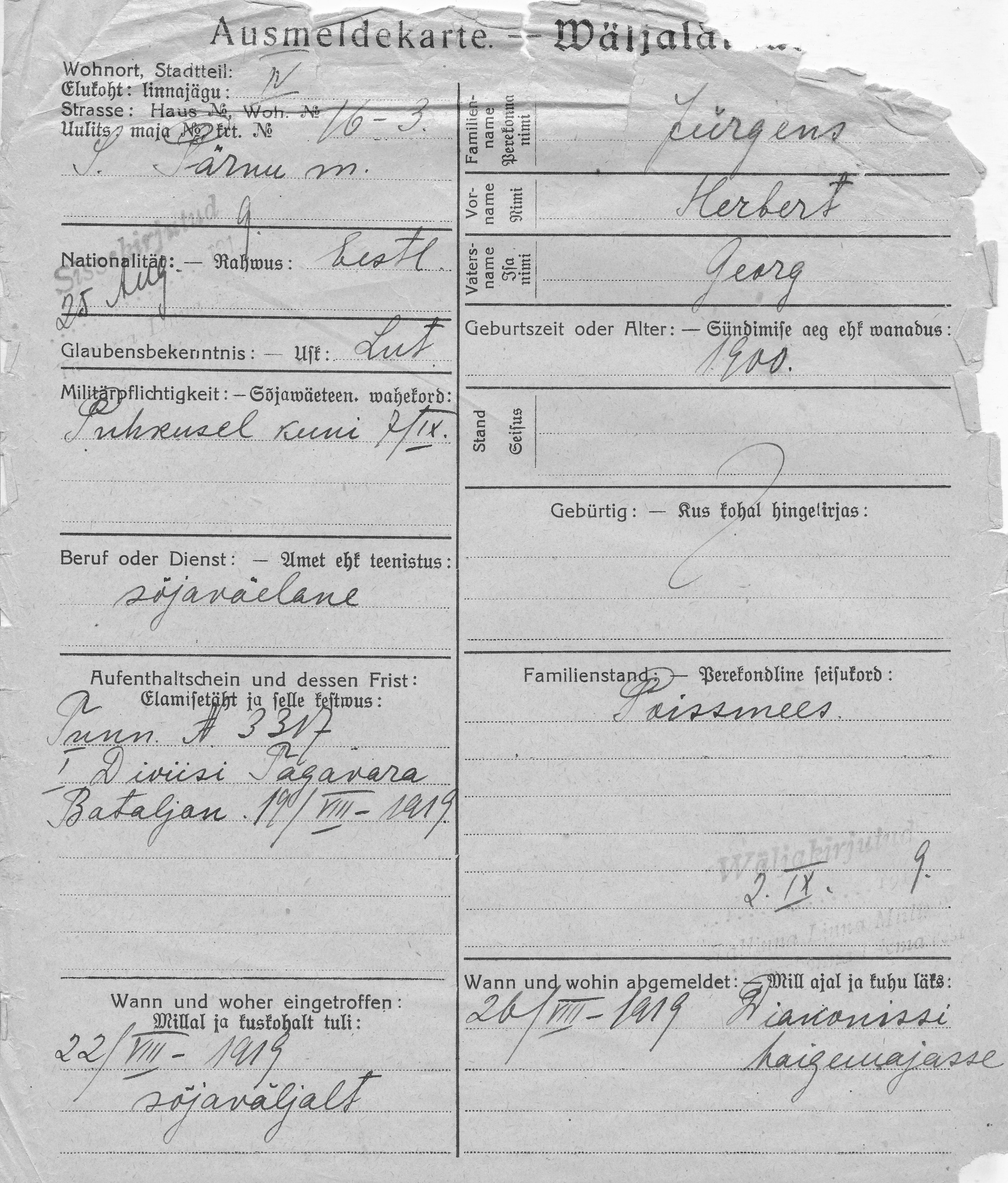 Jürgens, Herbert, Georg