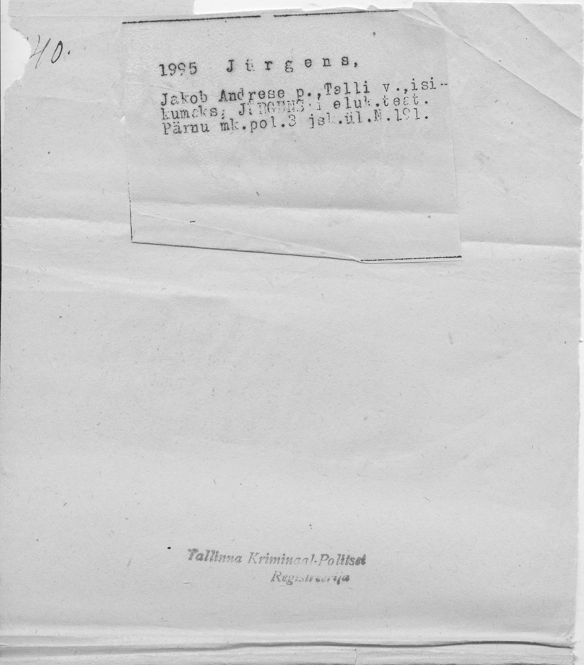 Jürgens, Jakob, Andres