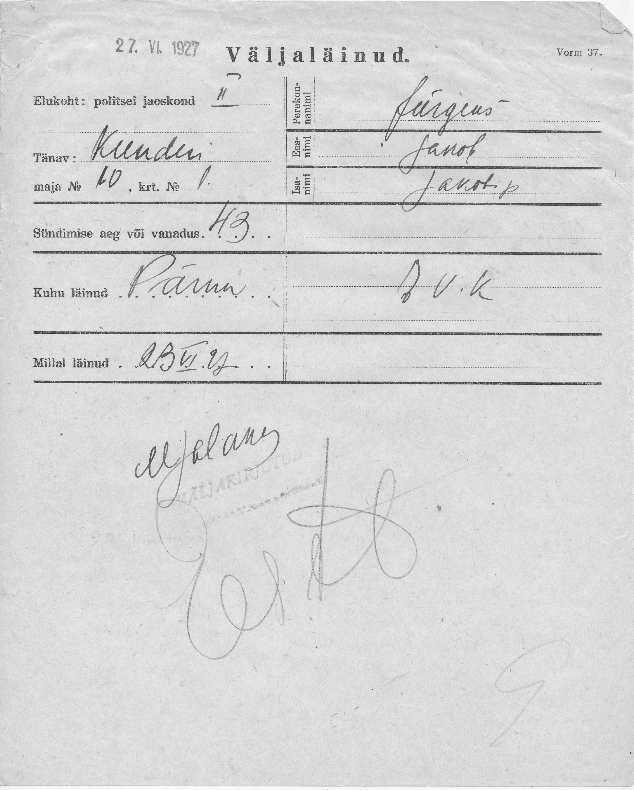 Jürgens, Jakob, Jakob