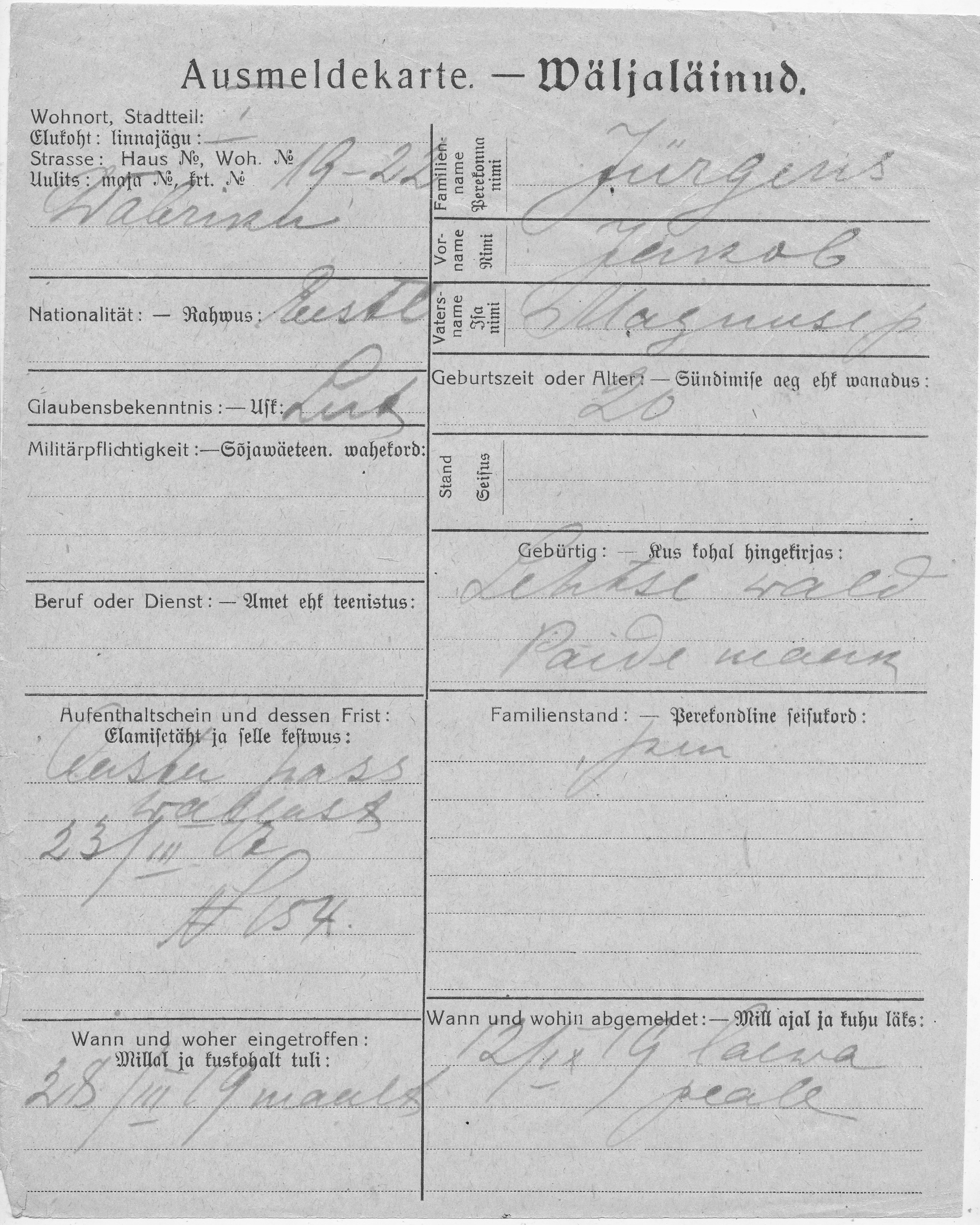 Jürgens, Jakob, Magnus