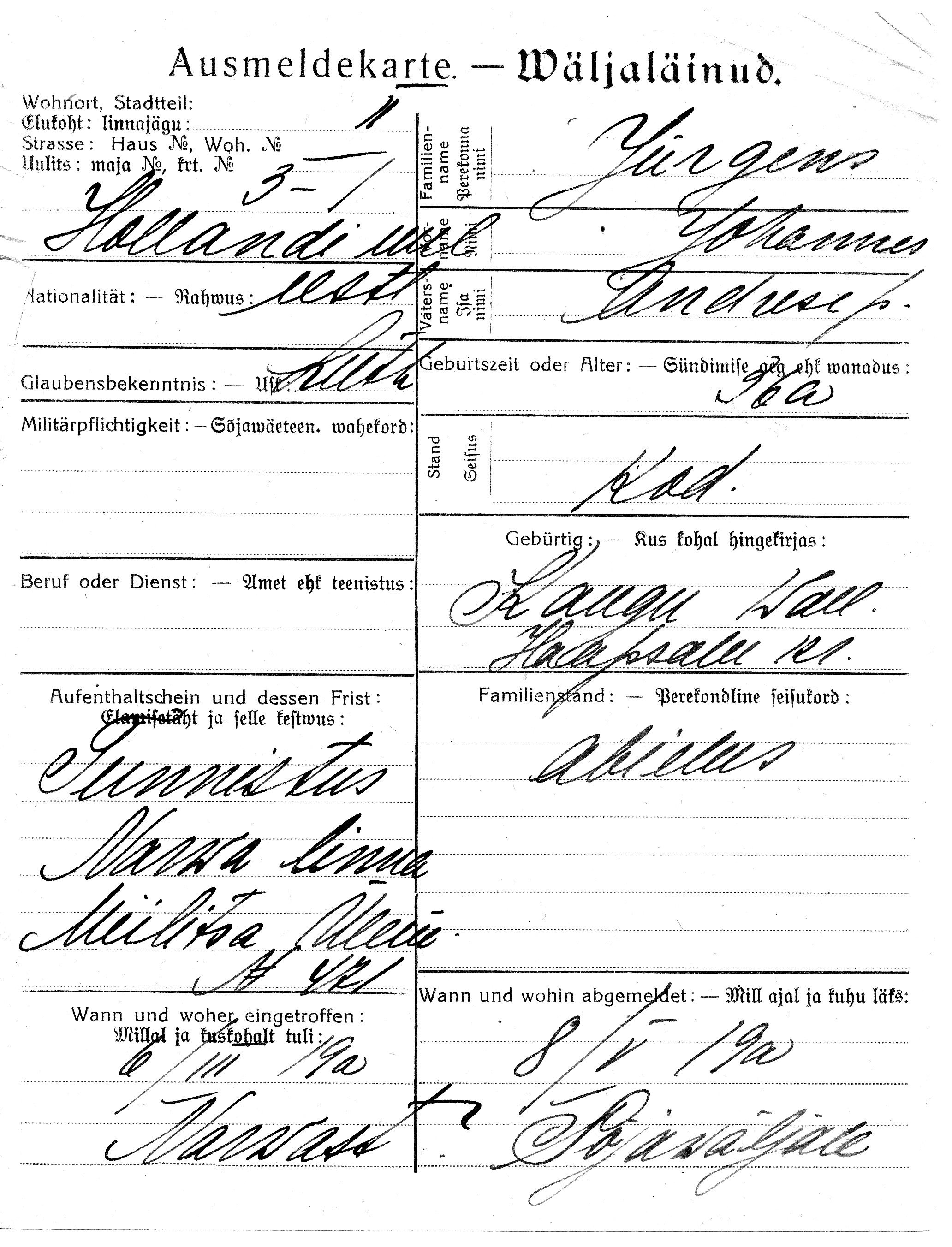 Jürgens, Johannes, Andres