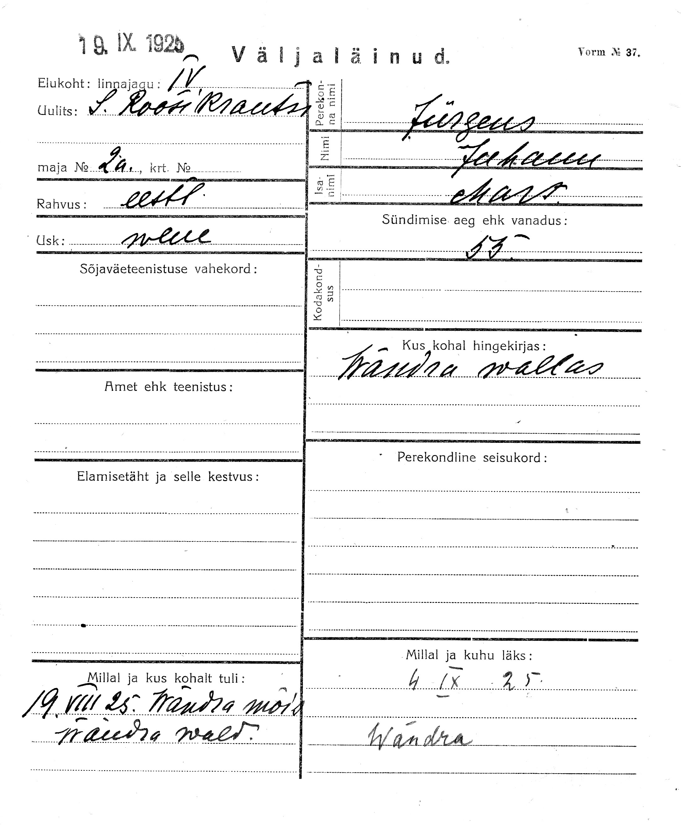 Jürgens, Juhann, Mart