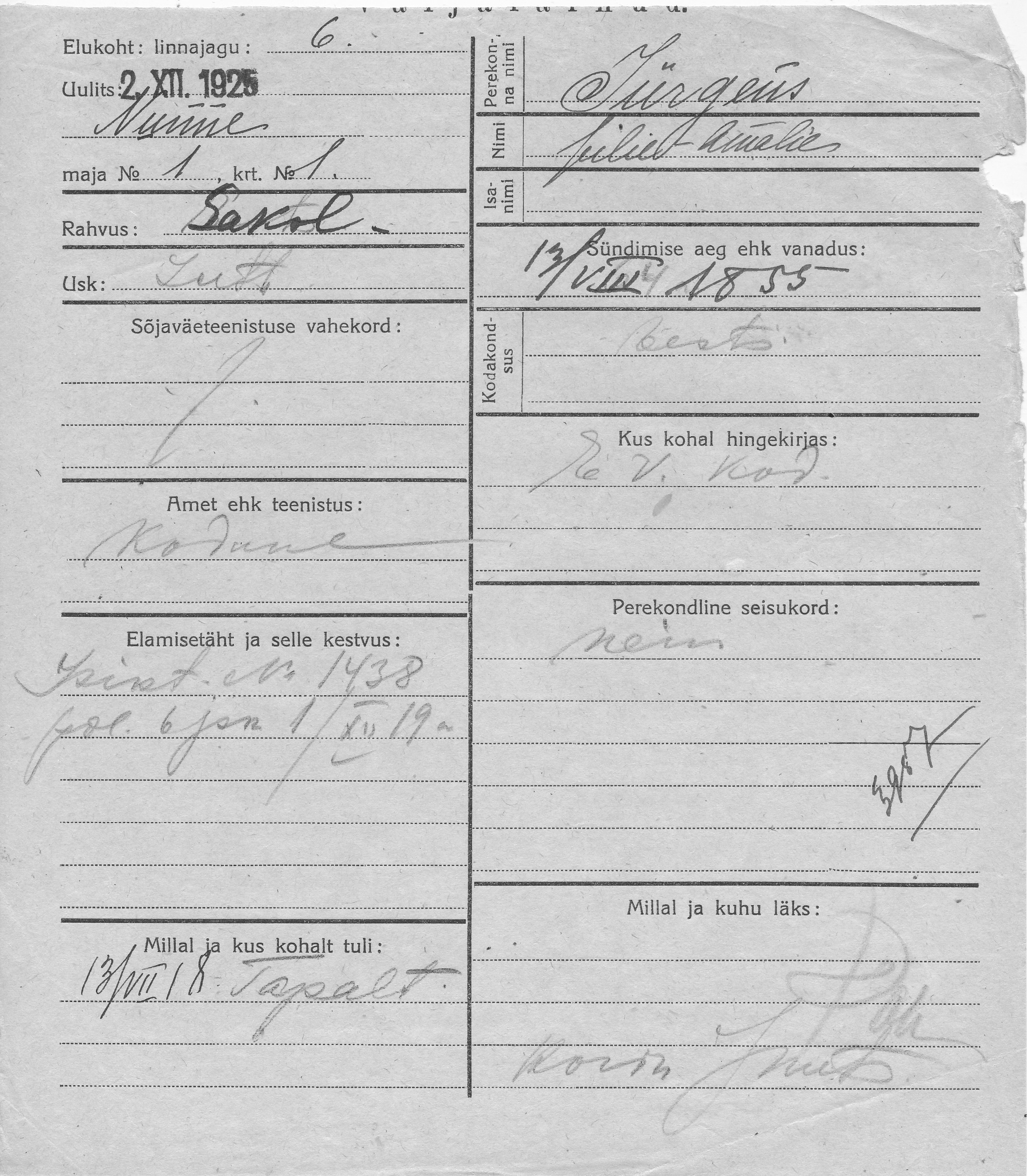 Jürgens, Julie-Amalie