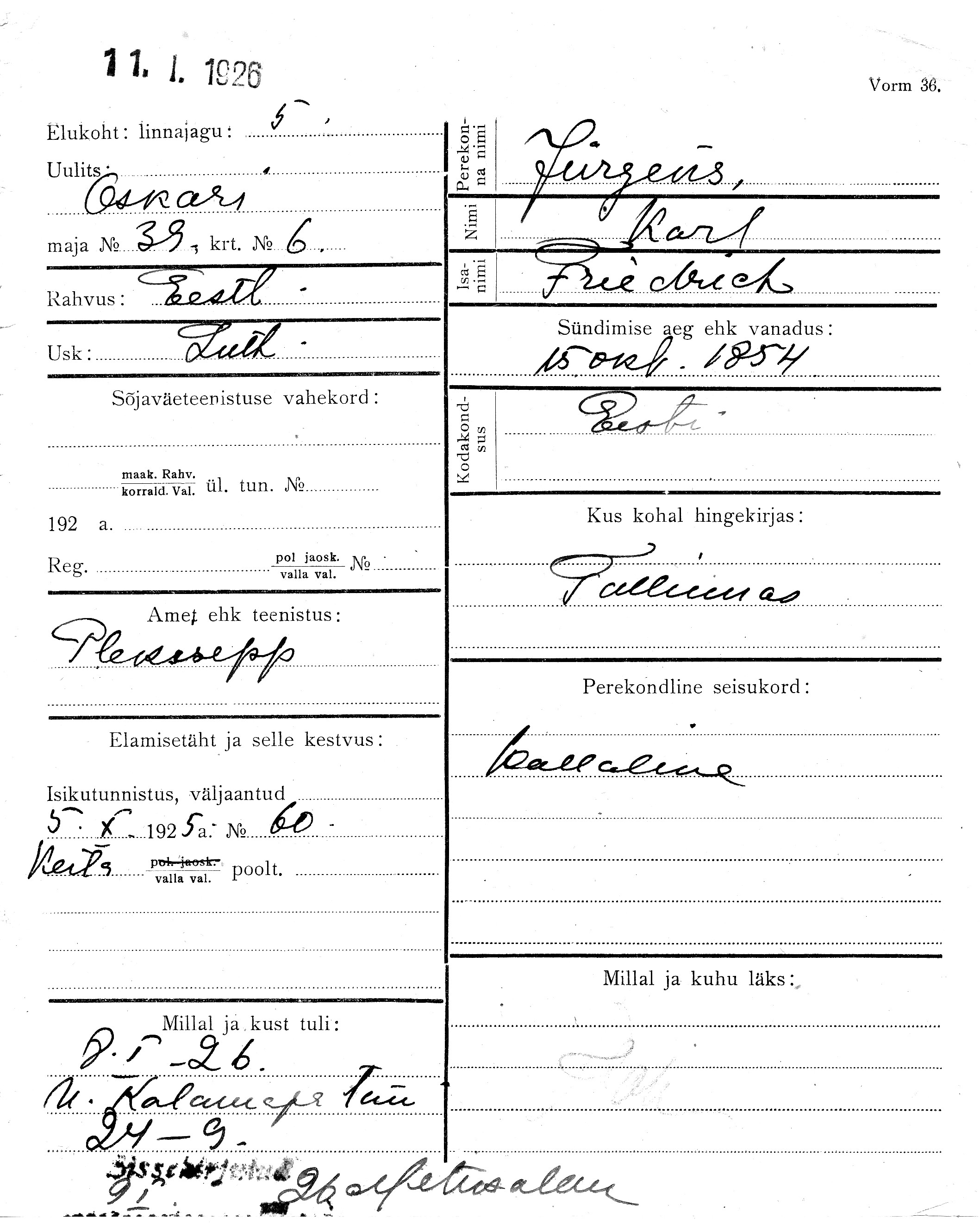 Jürgens, Karl, Friedrich