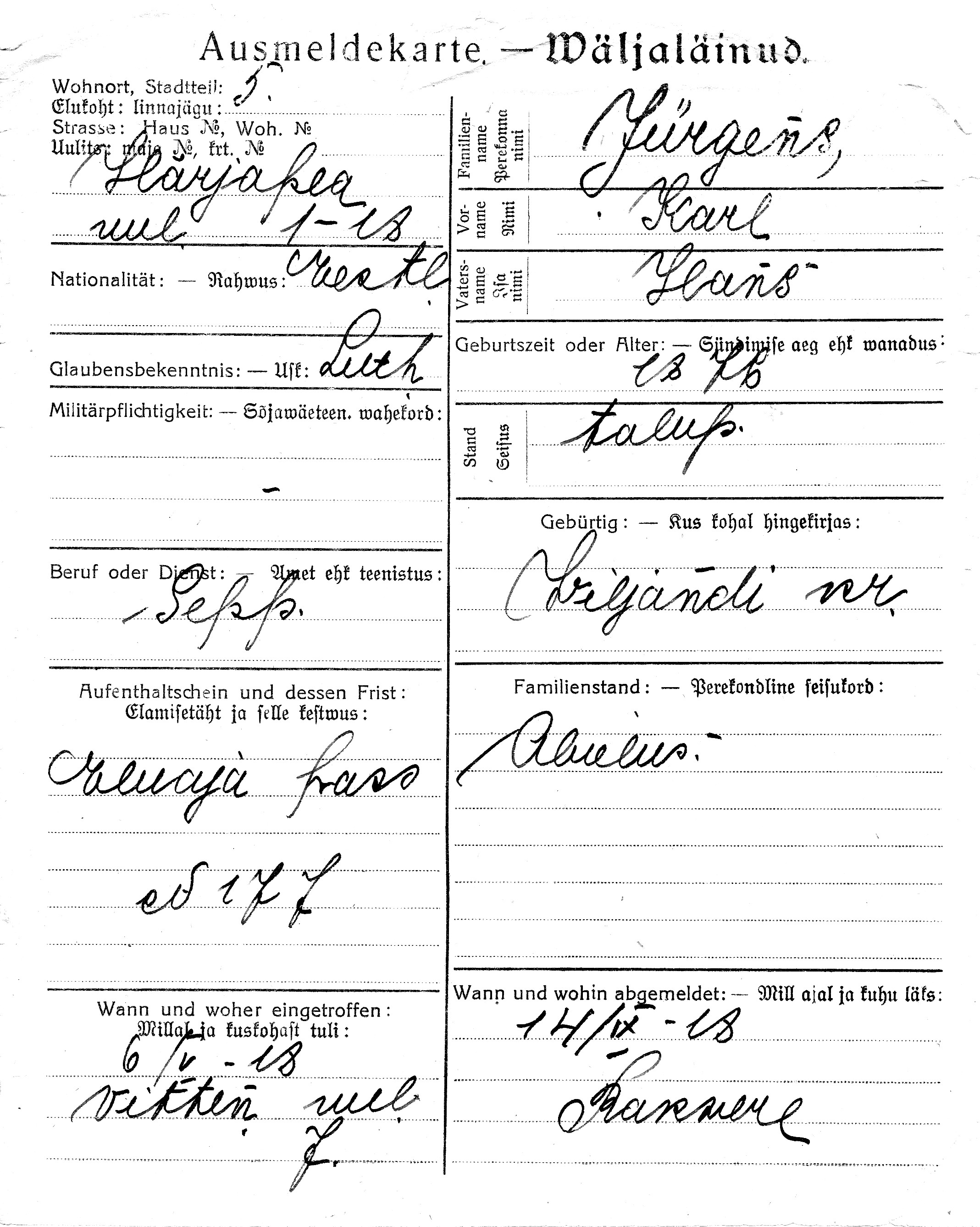 Jürgens, Karl, Hans