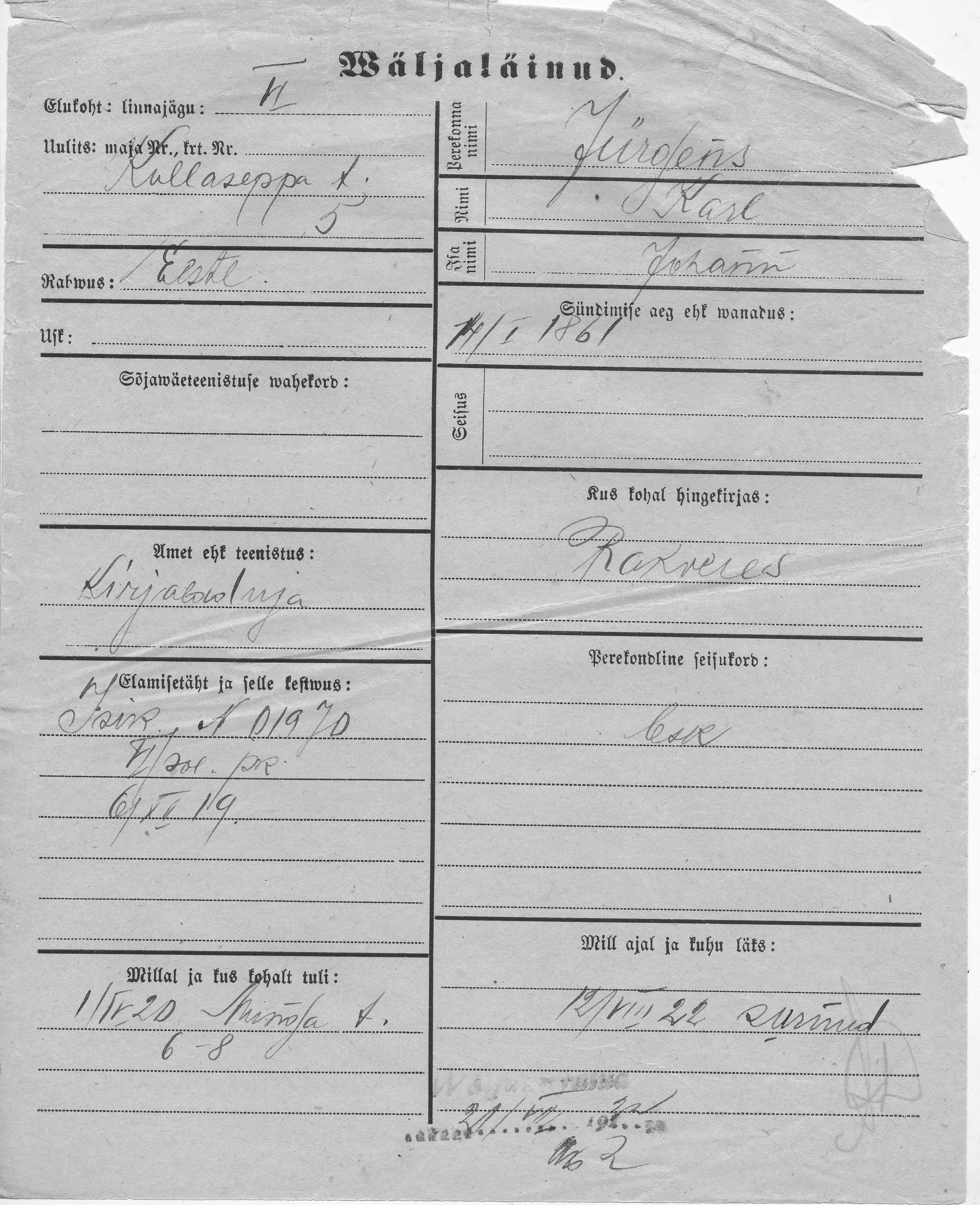 Jürgens, Karl, Johann