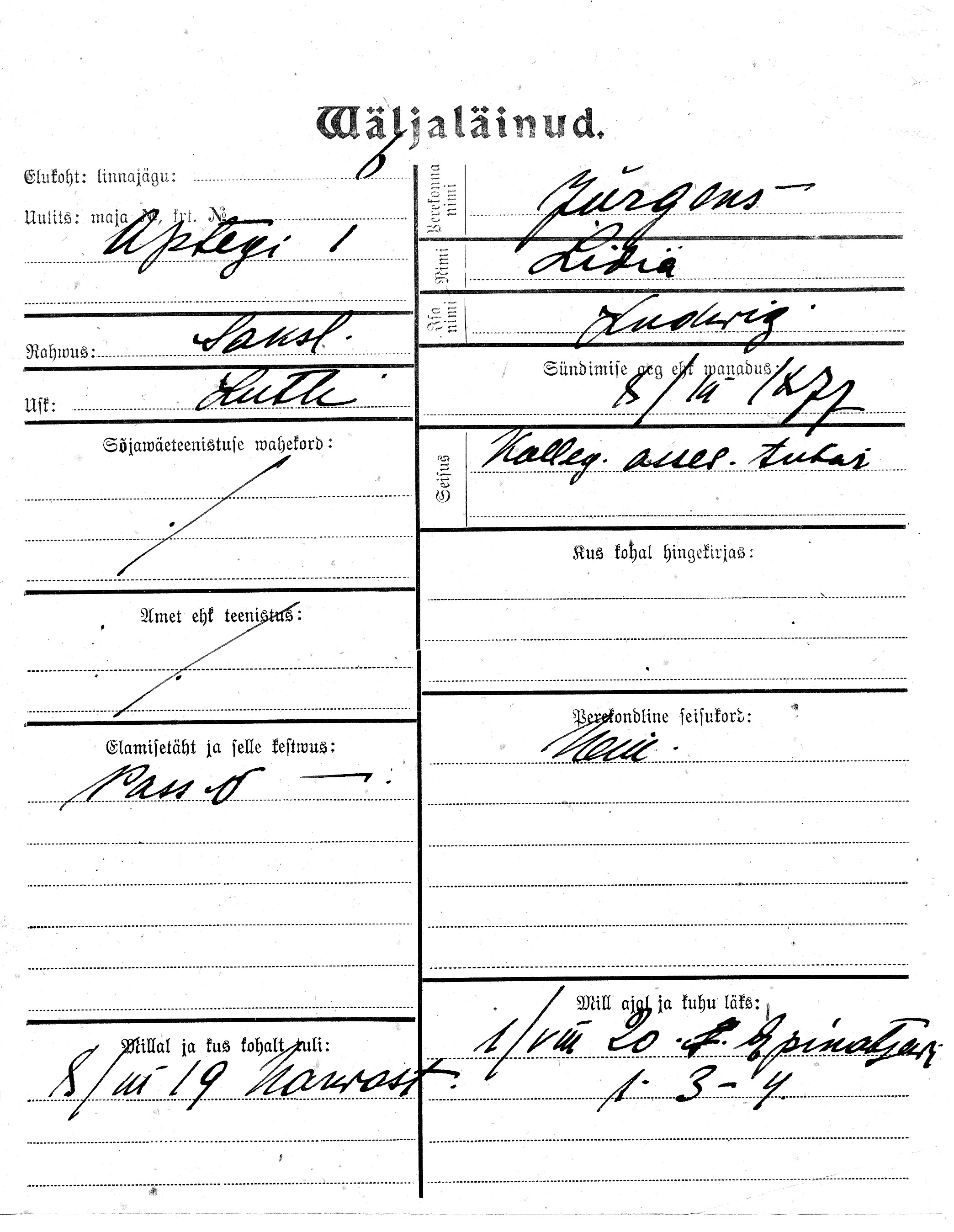 Jürgens, Lidia, Ludwig