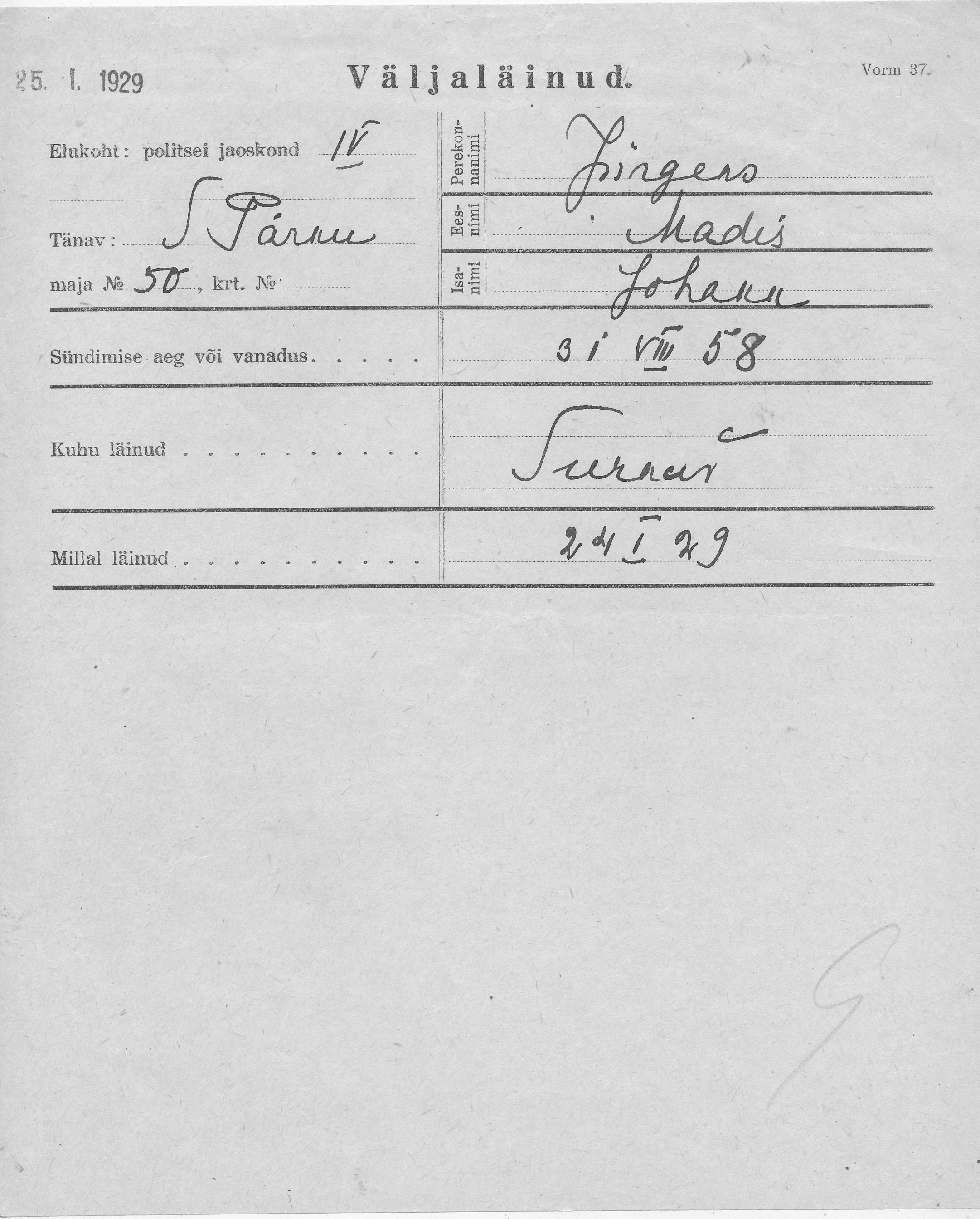 Jürgens, Madis, Johann