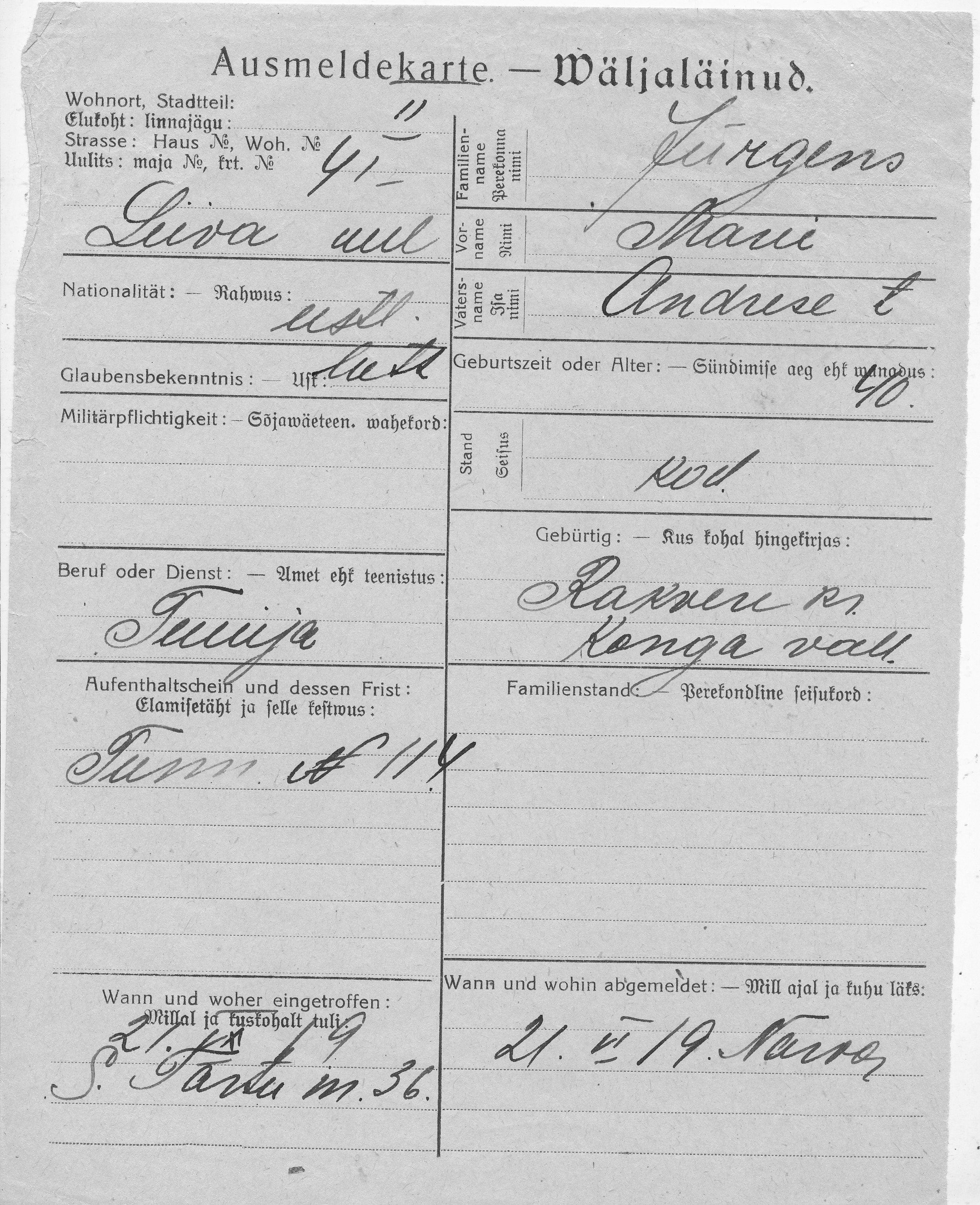 Jürgens, Marie, Andres