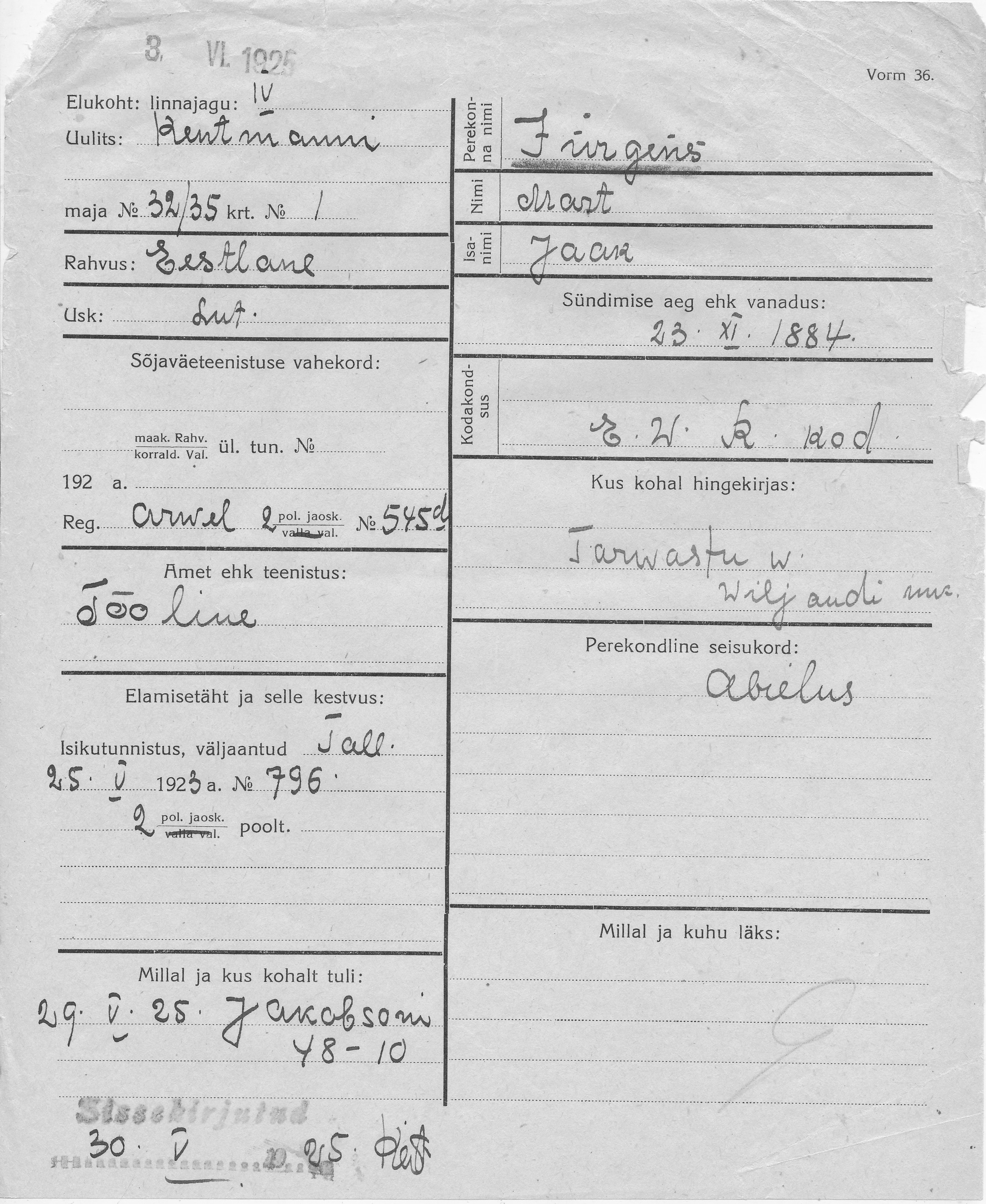 Jürgens, Mart, Jaak