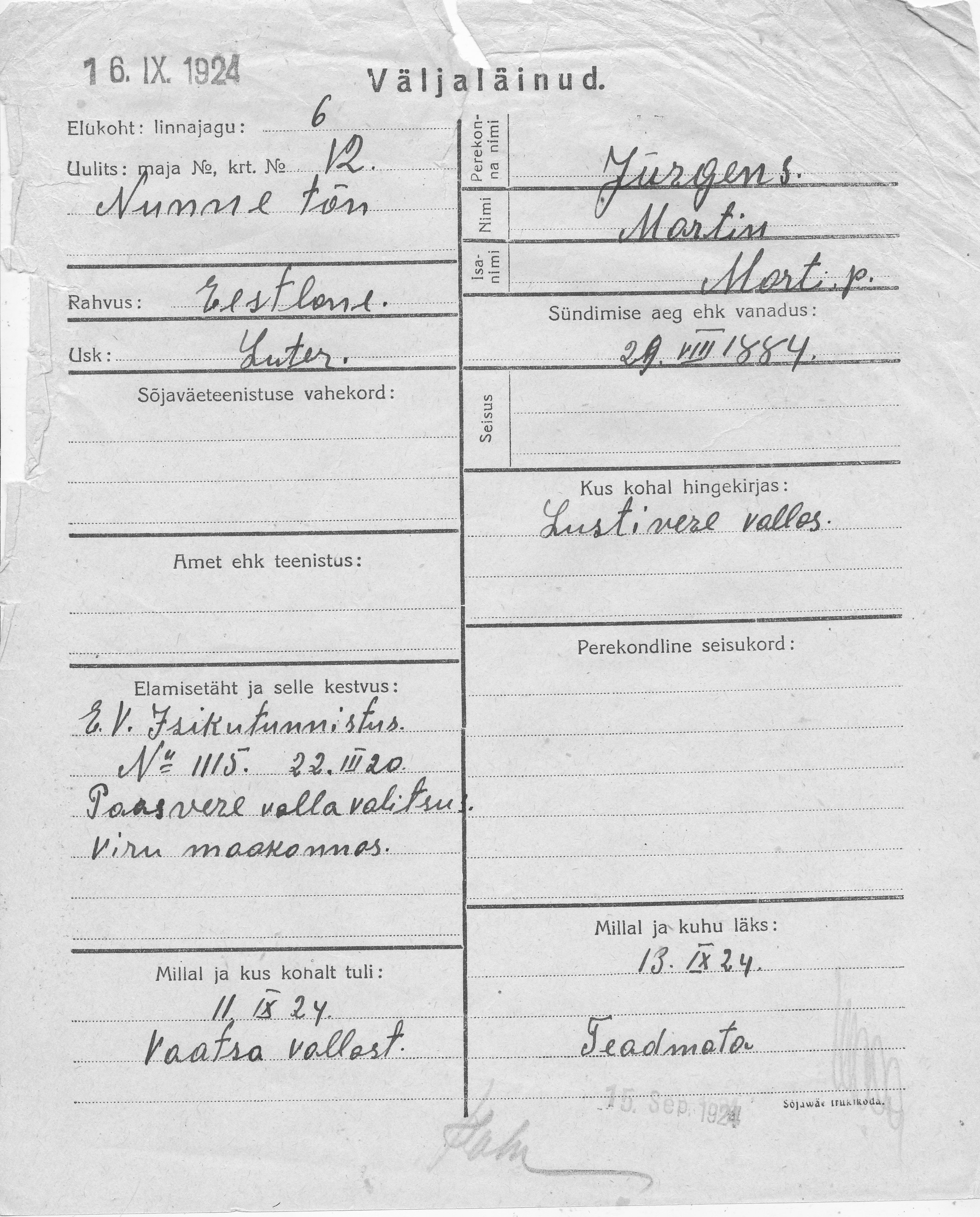 Jürgens, Martin, Mart