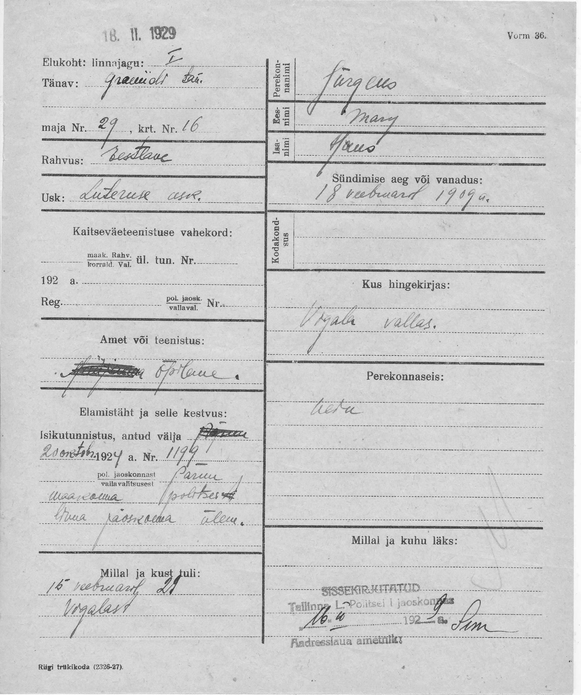 Jürgens, Mary, Hans