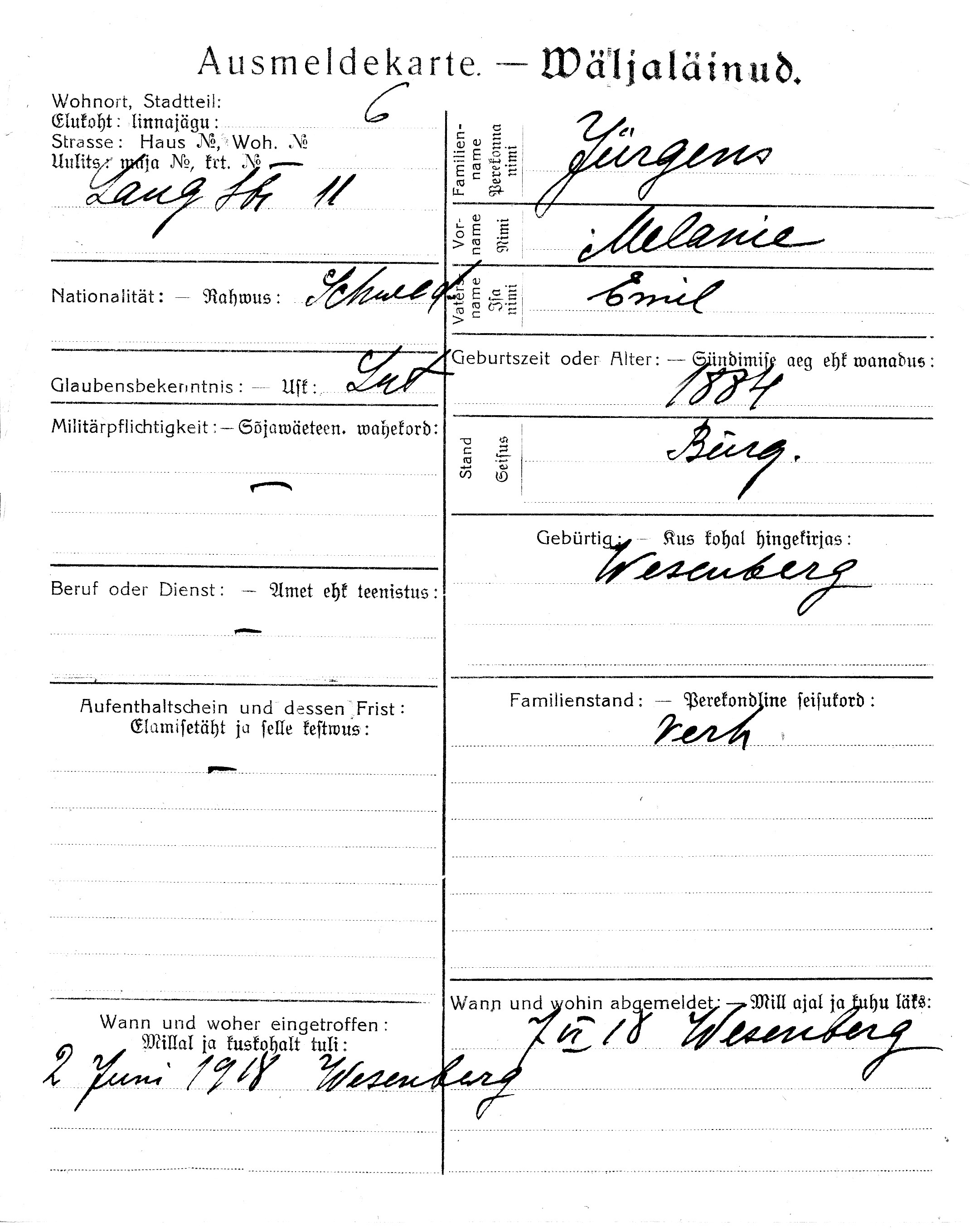 Jürgens, Melanie, Emil