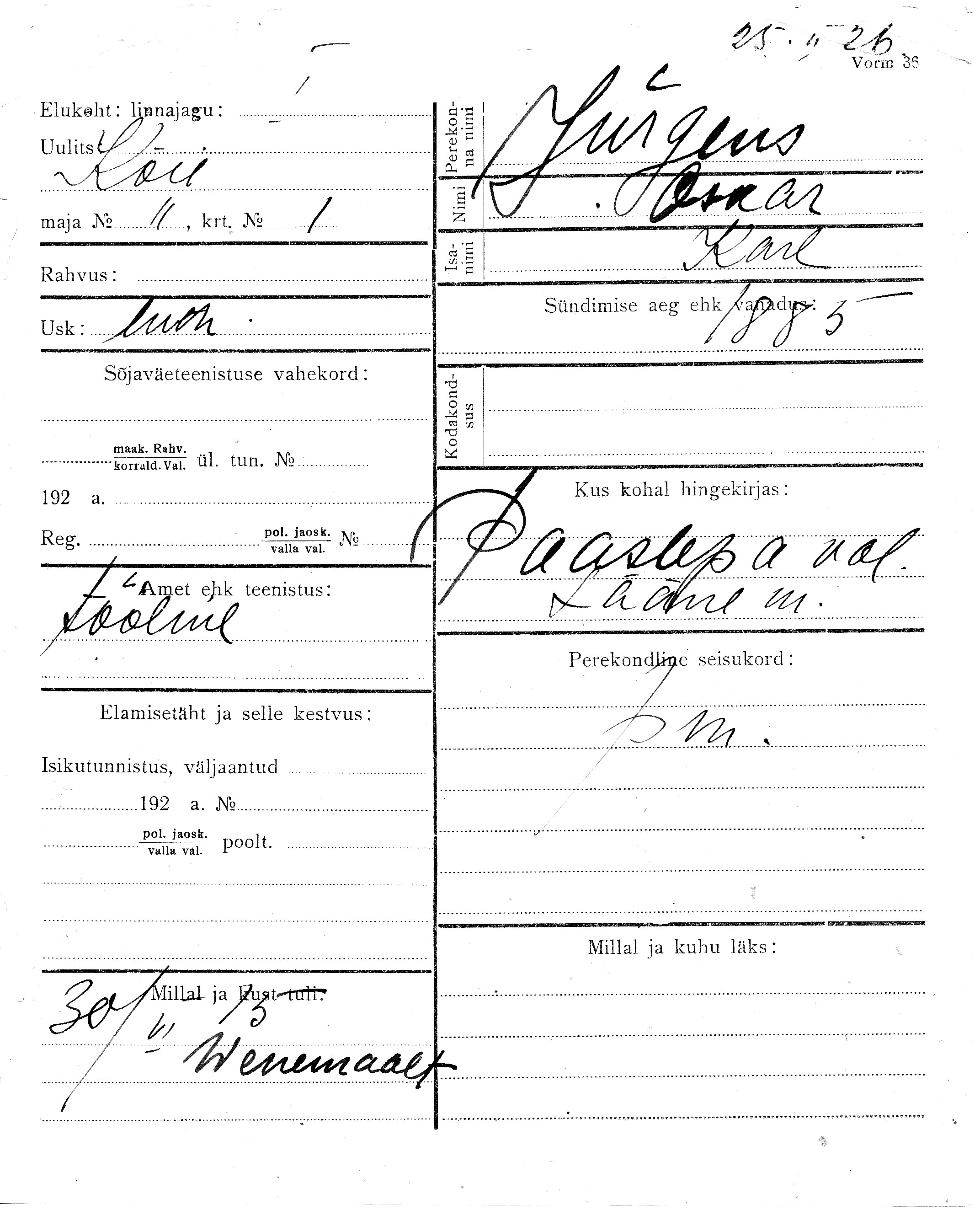 Jürgens, Oskar, Karl