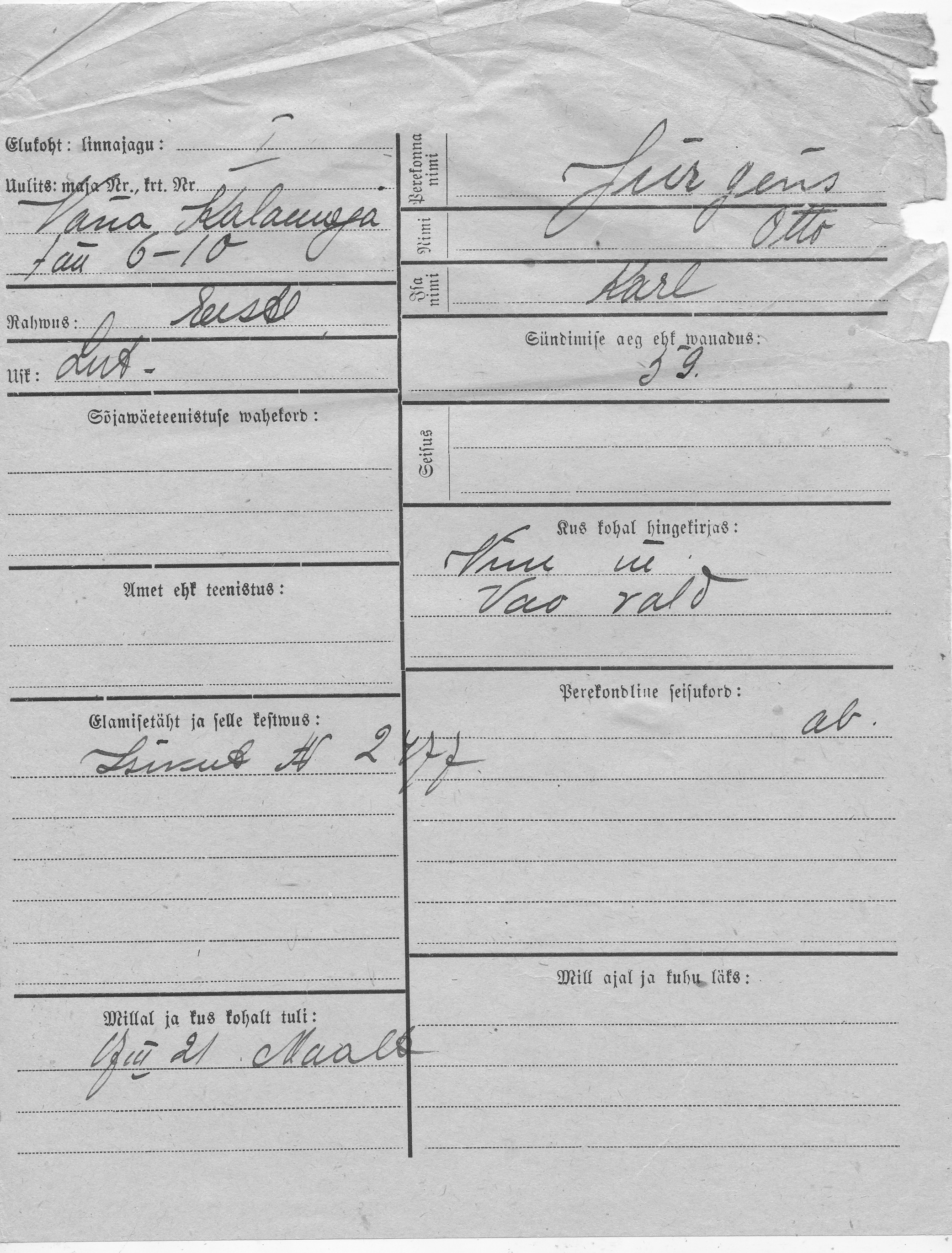 Jürgens, Otto, Karl