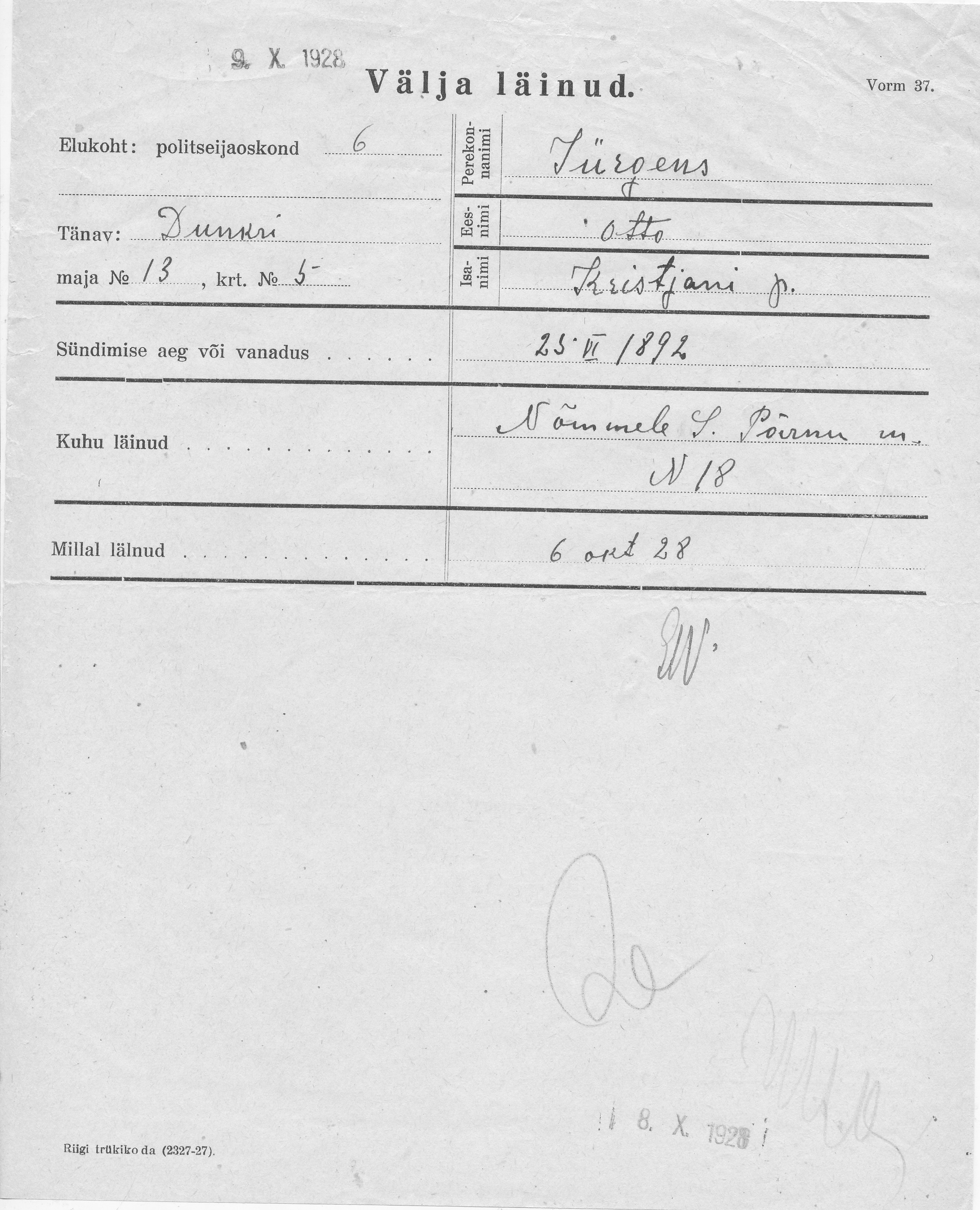 Jürgens, Otto, Kristjan