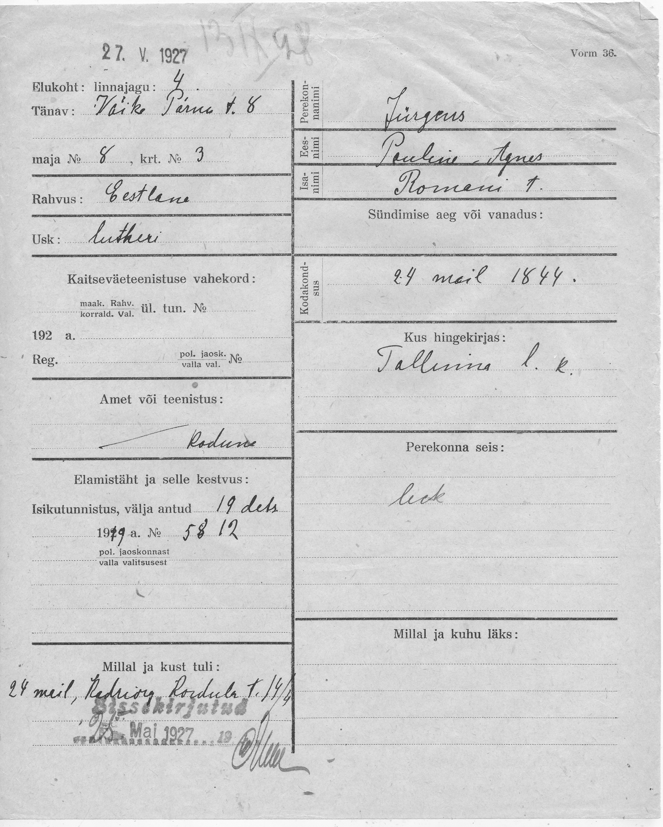 Jürgens, Pauline-Agnes, Roman