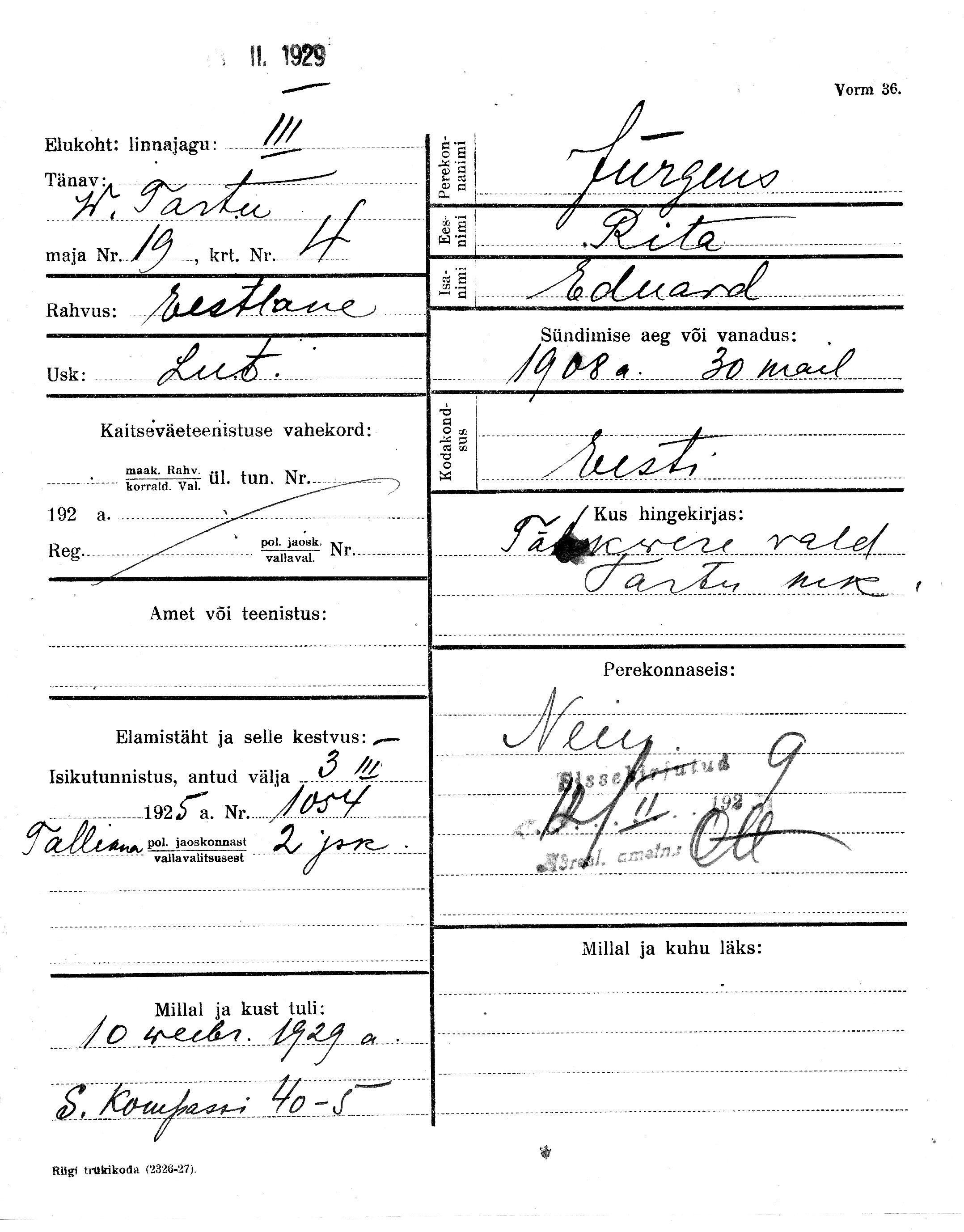 Jürgens, Rita, Eduard