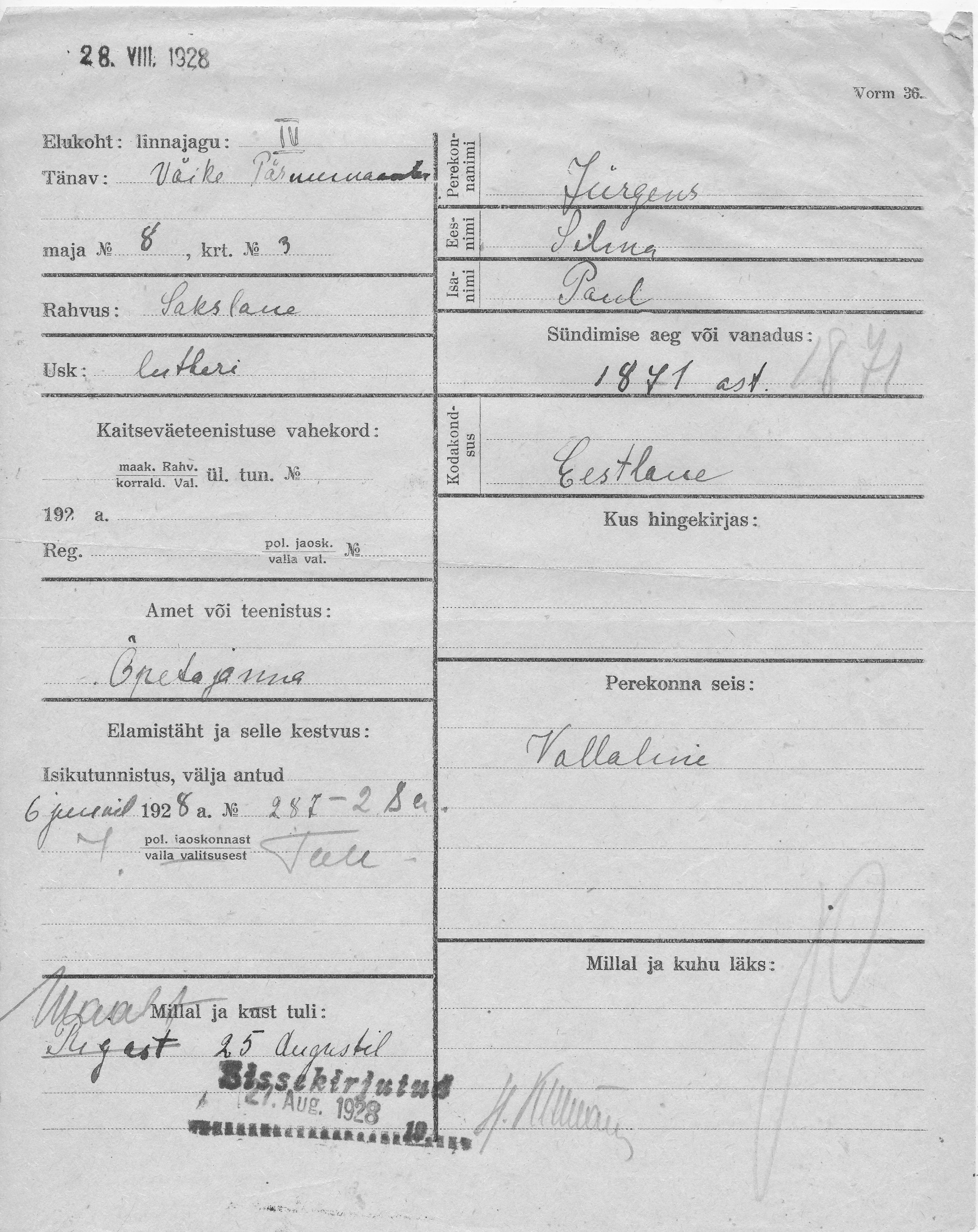 Jürgens, Selma, Paul