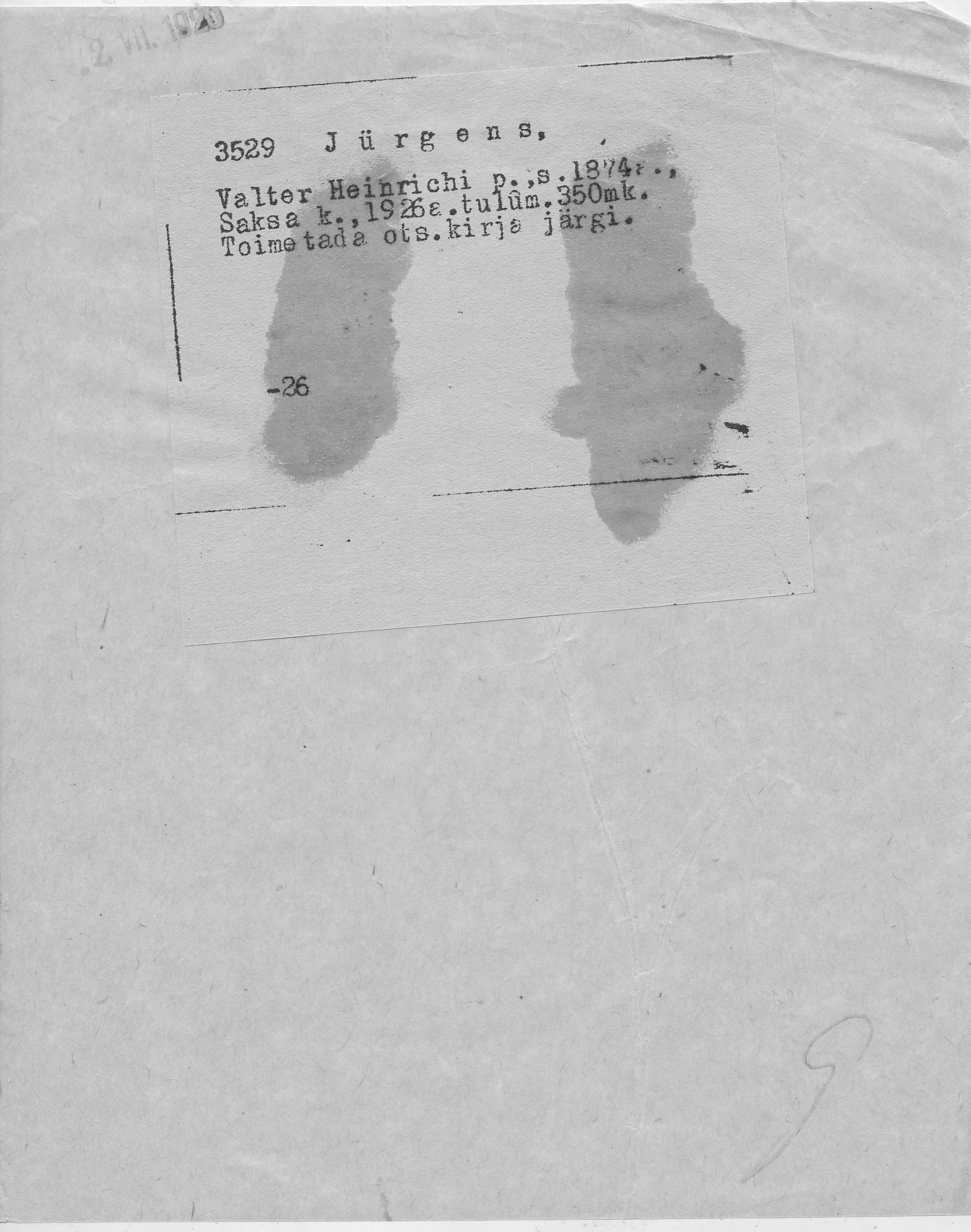 Jürgens, Valter, Heinrich