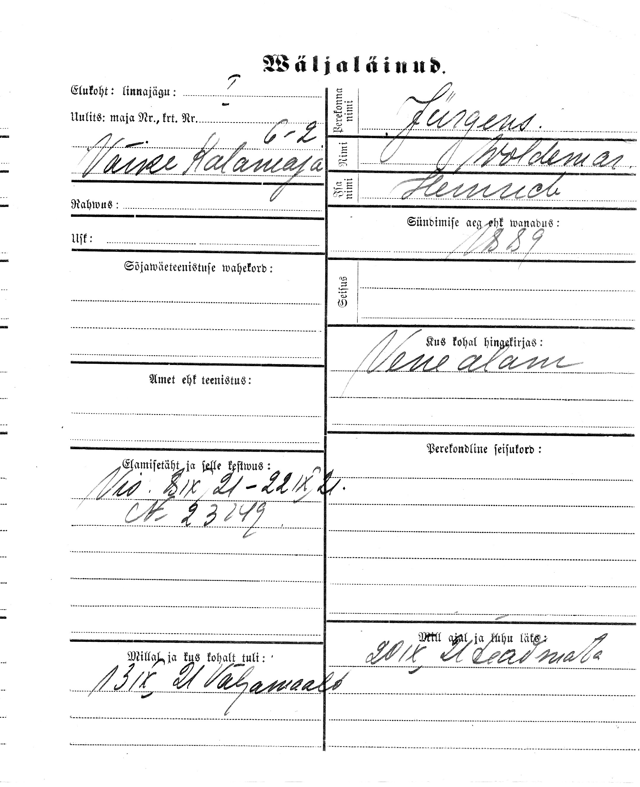 Jürgens, Woldemar, Heinrich