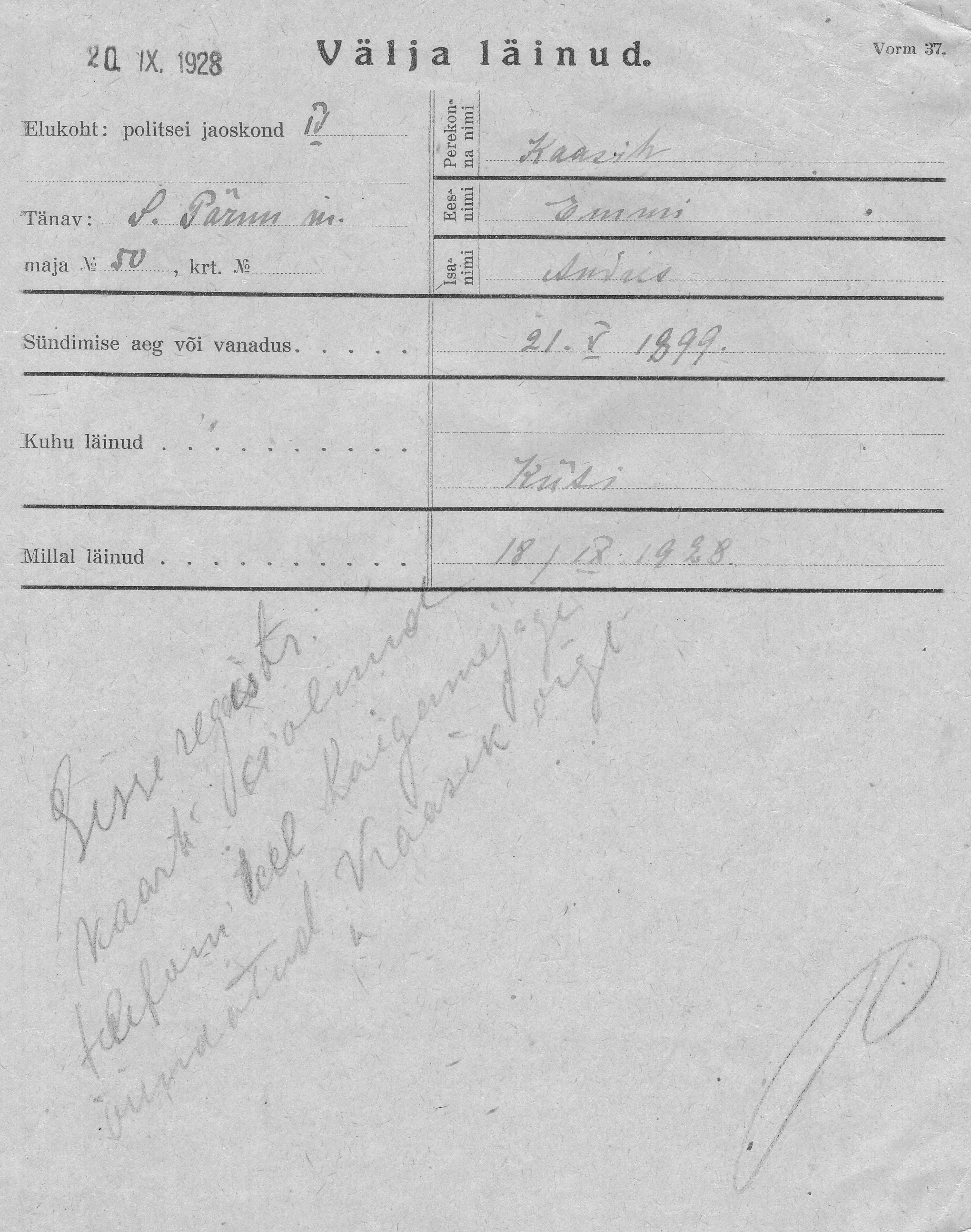 Kaasik, Emmi, Andres