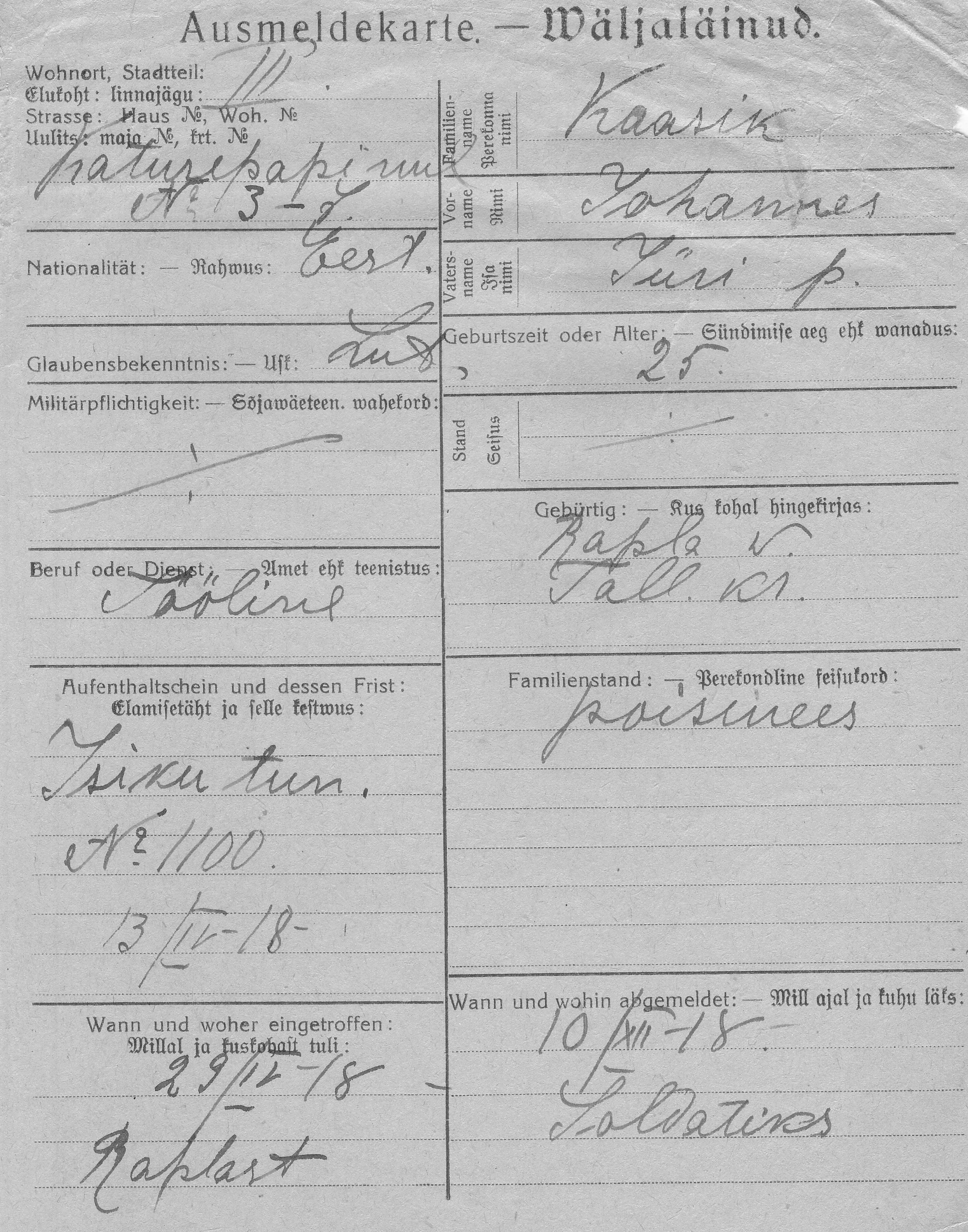 Kaasik, Johannes, Jüri