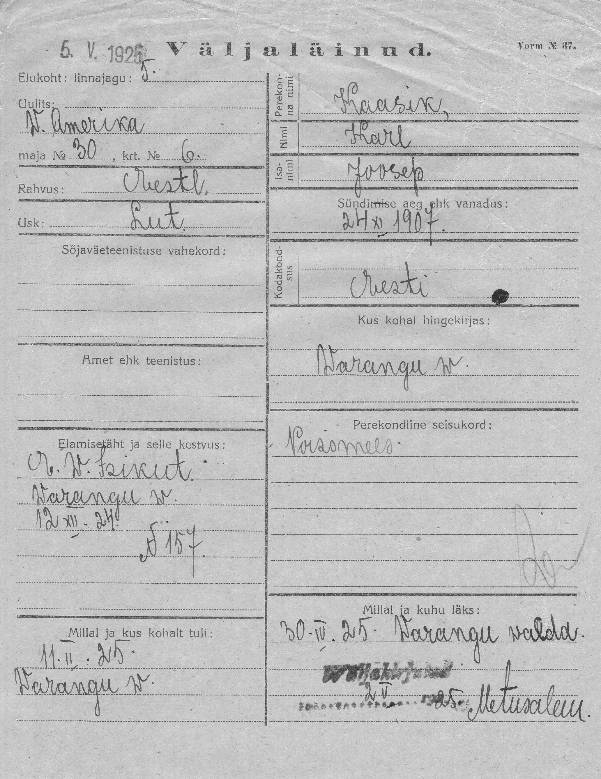 Kaasik, Karl, Joosep