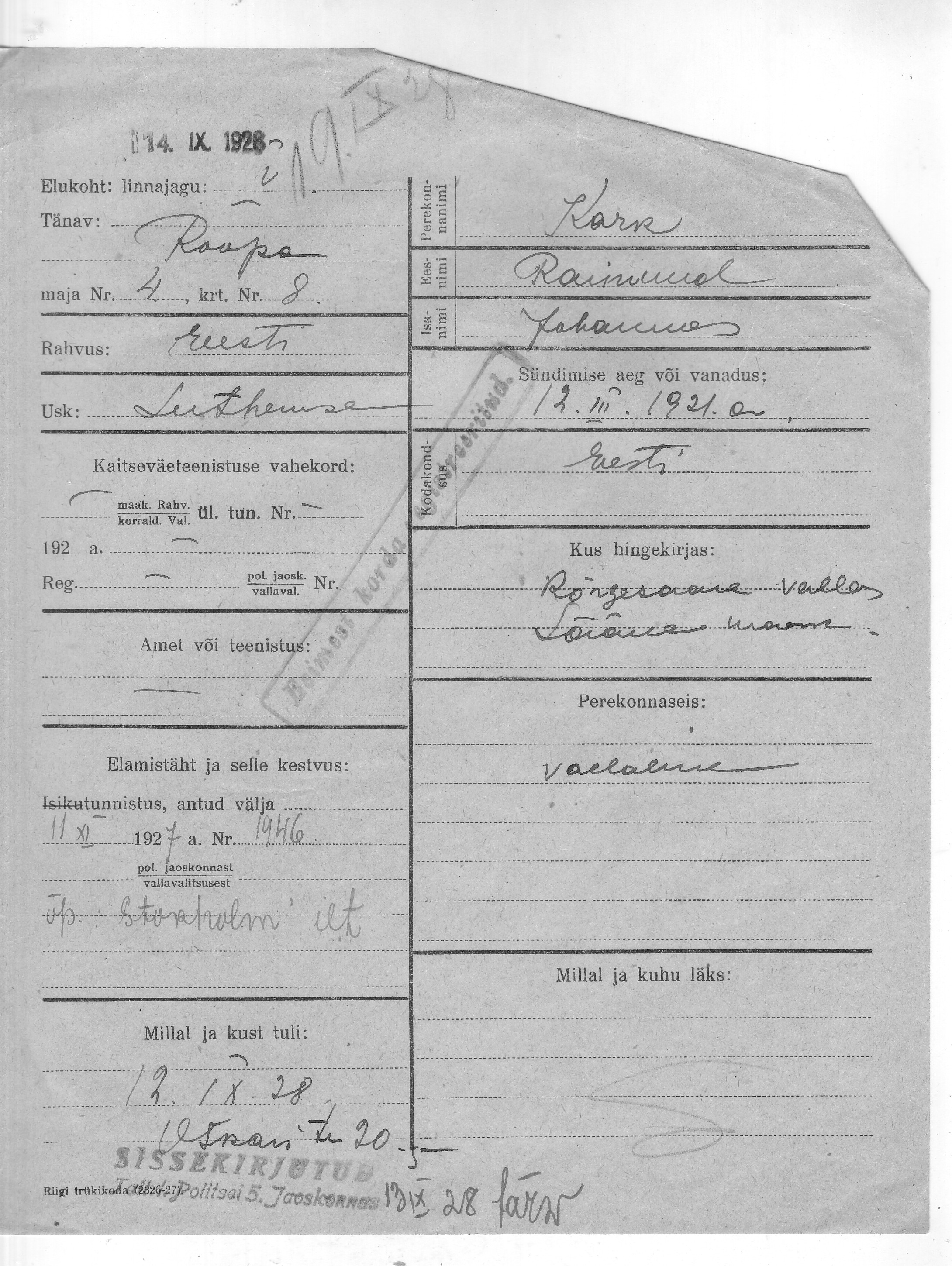 Kark, Raimund, Johannes